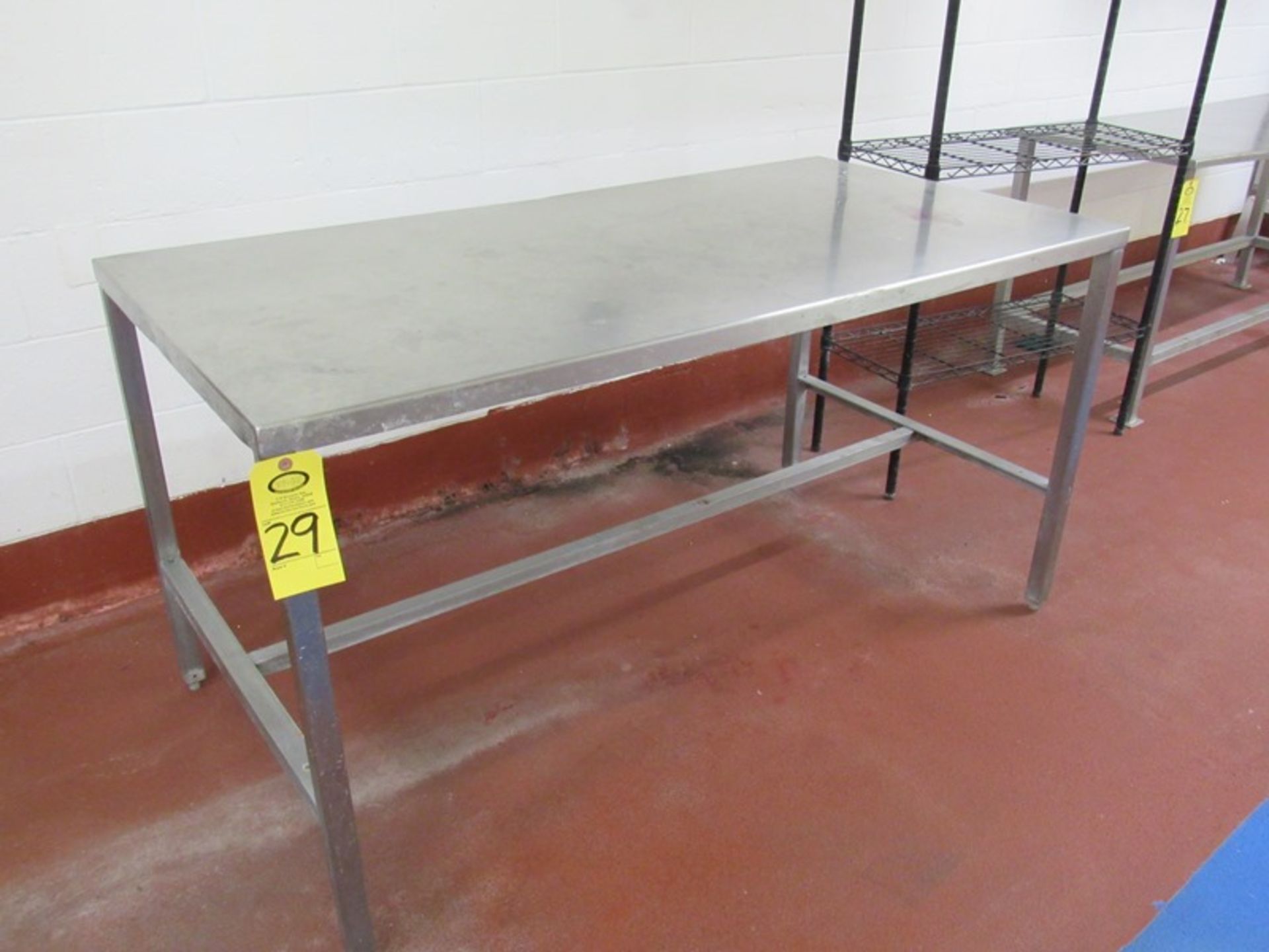 Stainless Steel Table, 32" W X 63" L X 33" T (Required Loading Fee $20.00 Norm Pavlish 402-540-