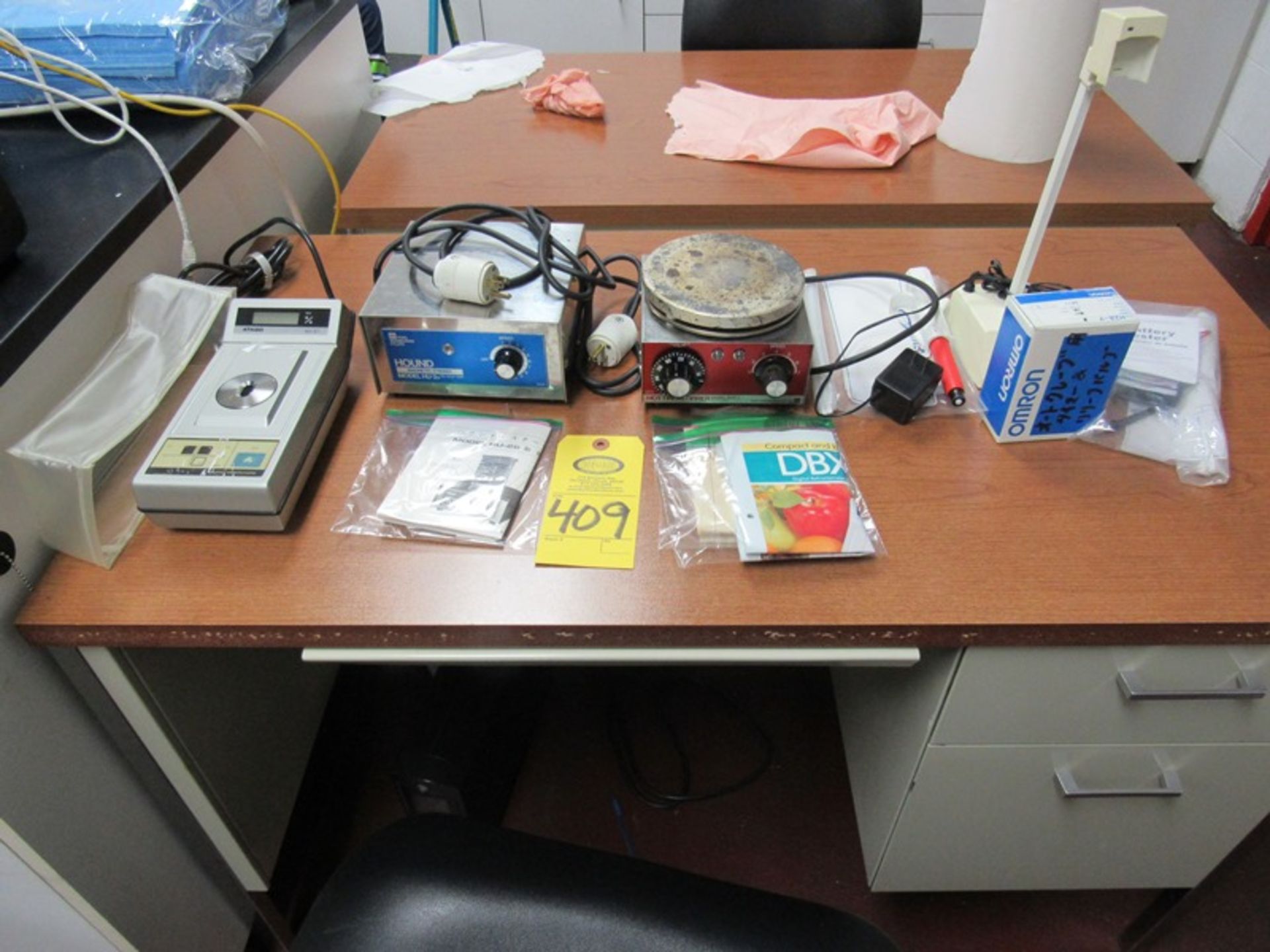 Lot Atago Mdl. DBX-30 Refractometer, Toyo Magnetic Stirrer, Hot Plate & Electronic Pipettor (