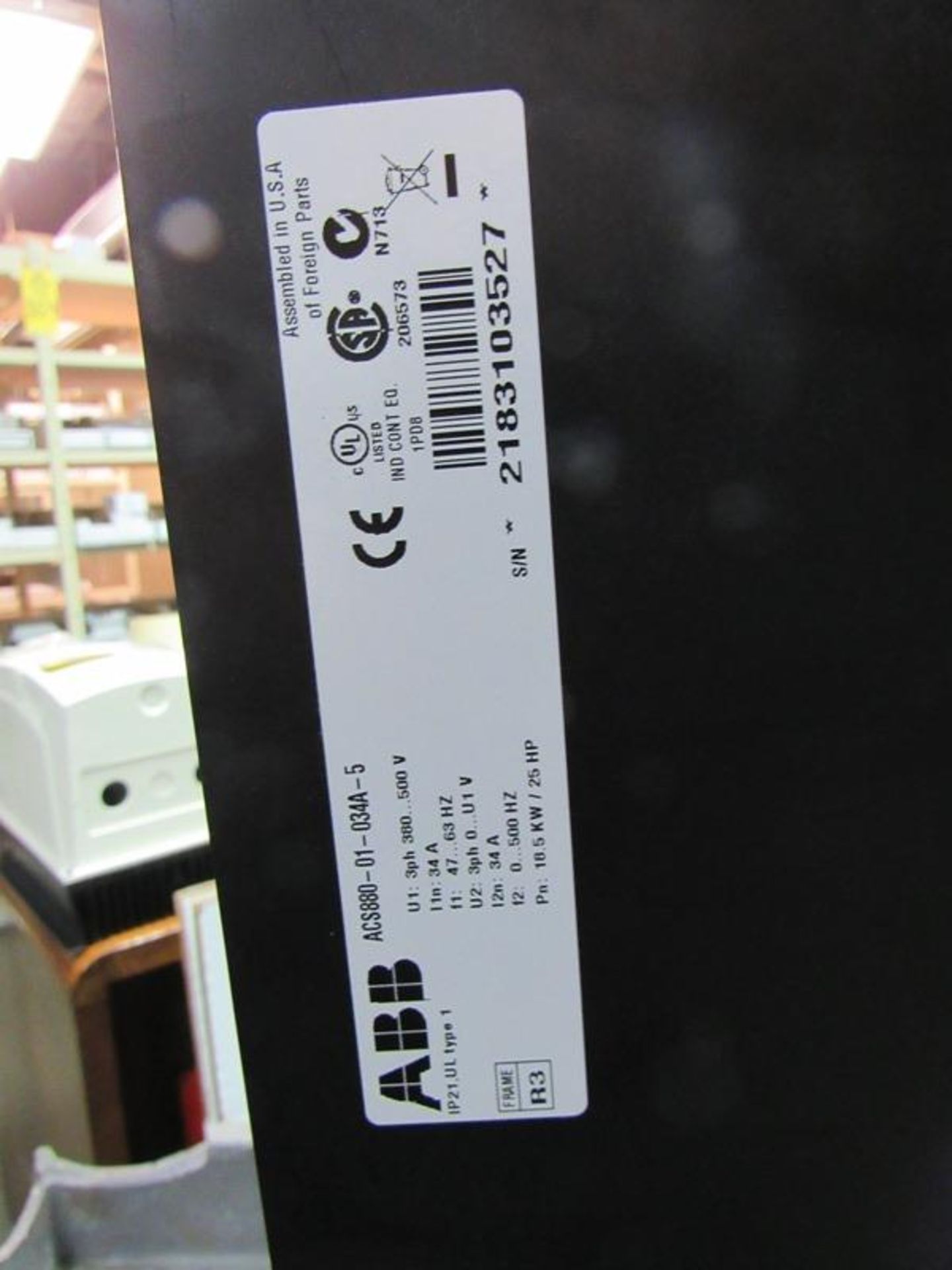 ABB Mdl. AC@880-01-034A-5 AC Digital Controller, input 300-500 VAC, output 0-500 VAC 3 phase ( - Image 4 of 4