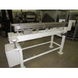 Smalley Mdl. EMC2t Vibratory Conveyor, dimpled stainless steel tray, 9" W X 106" L X 4" D, 4 1/2"