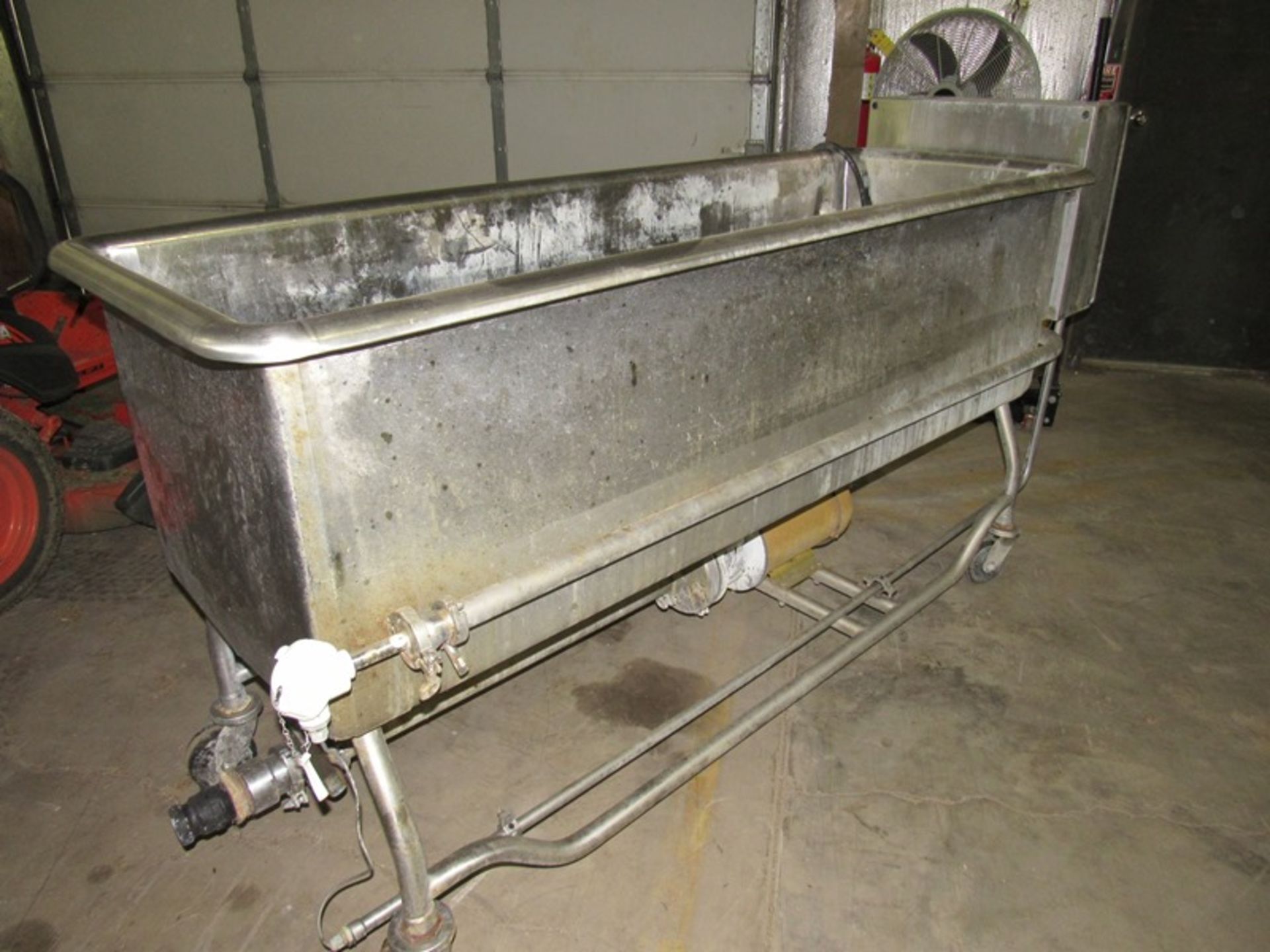 Douglas Machine Portable C.O.P. Tank, 24" W X 75" L X 20" Deep tank, 7.5 h.p. motor on centrifugal - Image 2 of 7