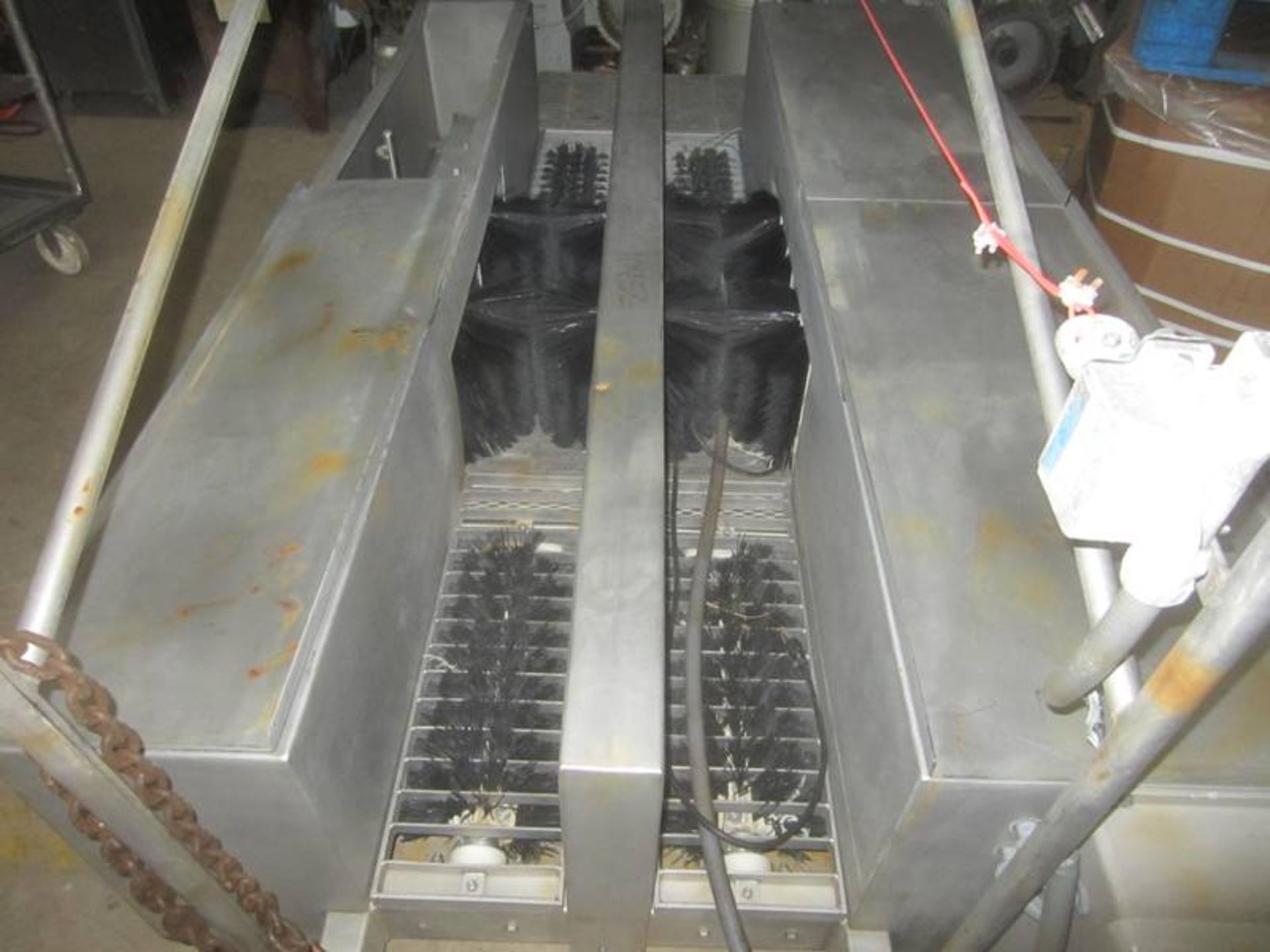 Chad Stainless Steel Boot Wash, dual walk through lanes with rotating brushes, cleans soles and side - Image 2 of 3