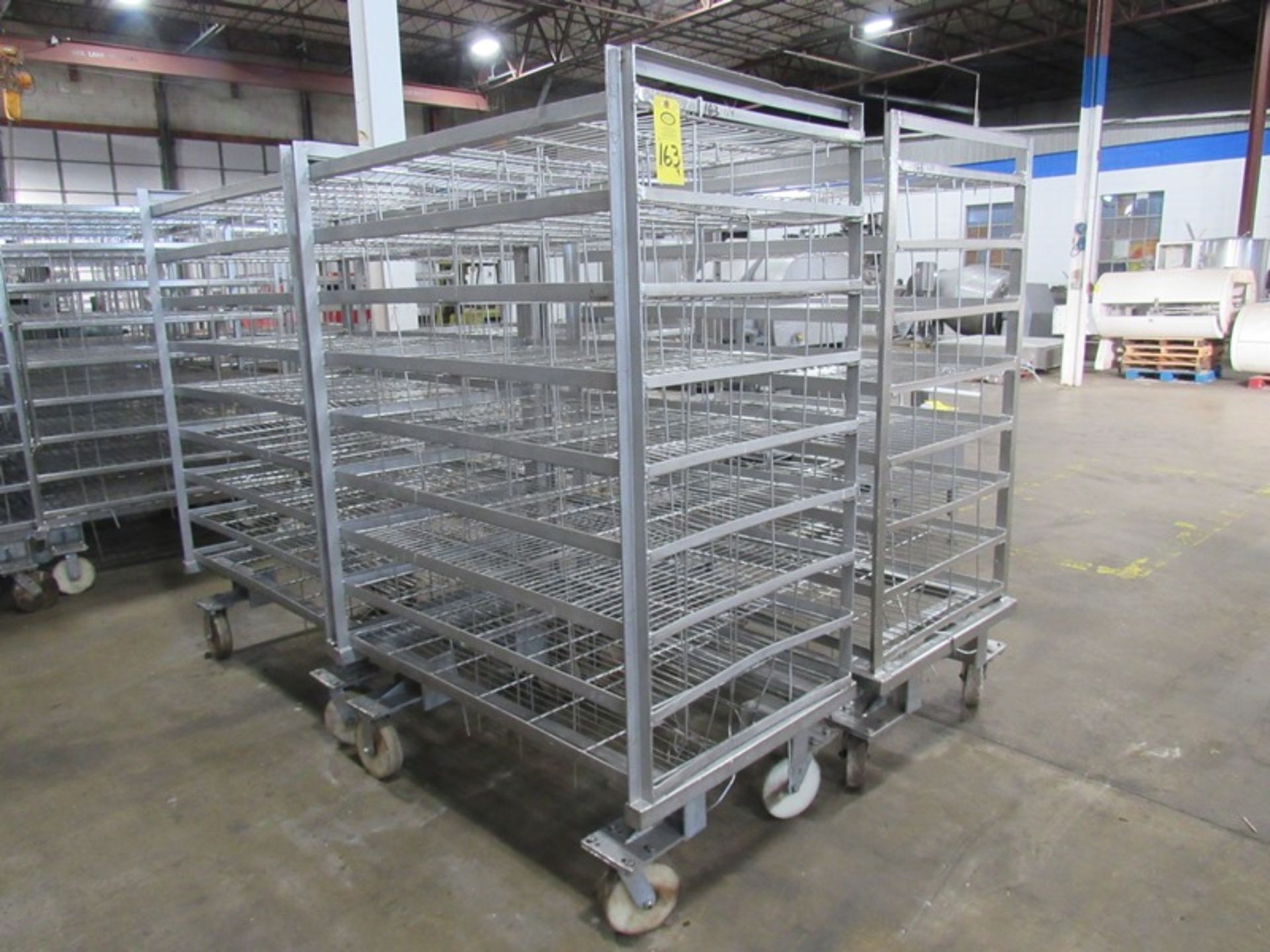 Stainless Steel Smoke Trucks, 42" W X 52" L X 62" T, 8 spaces, 5" apart (Required Loading Fee $40-