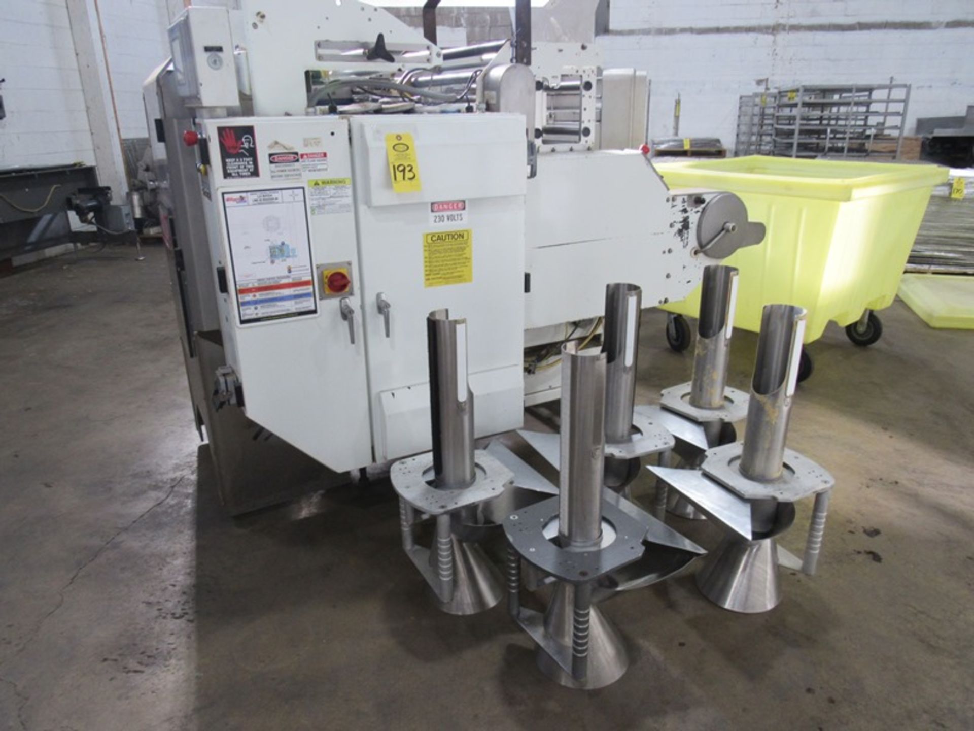 Woodman Mdl. PLBA125LN04076-90-15XX Polaris Vertical Form, Fill & Seal Packager, 230 volts, 1 phase,