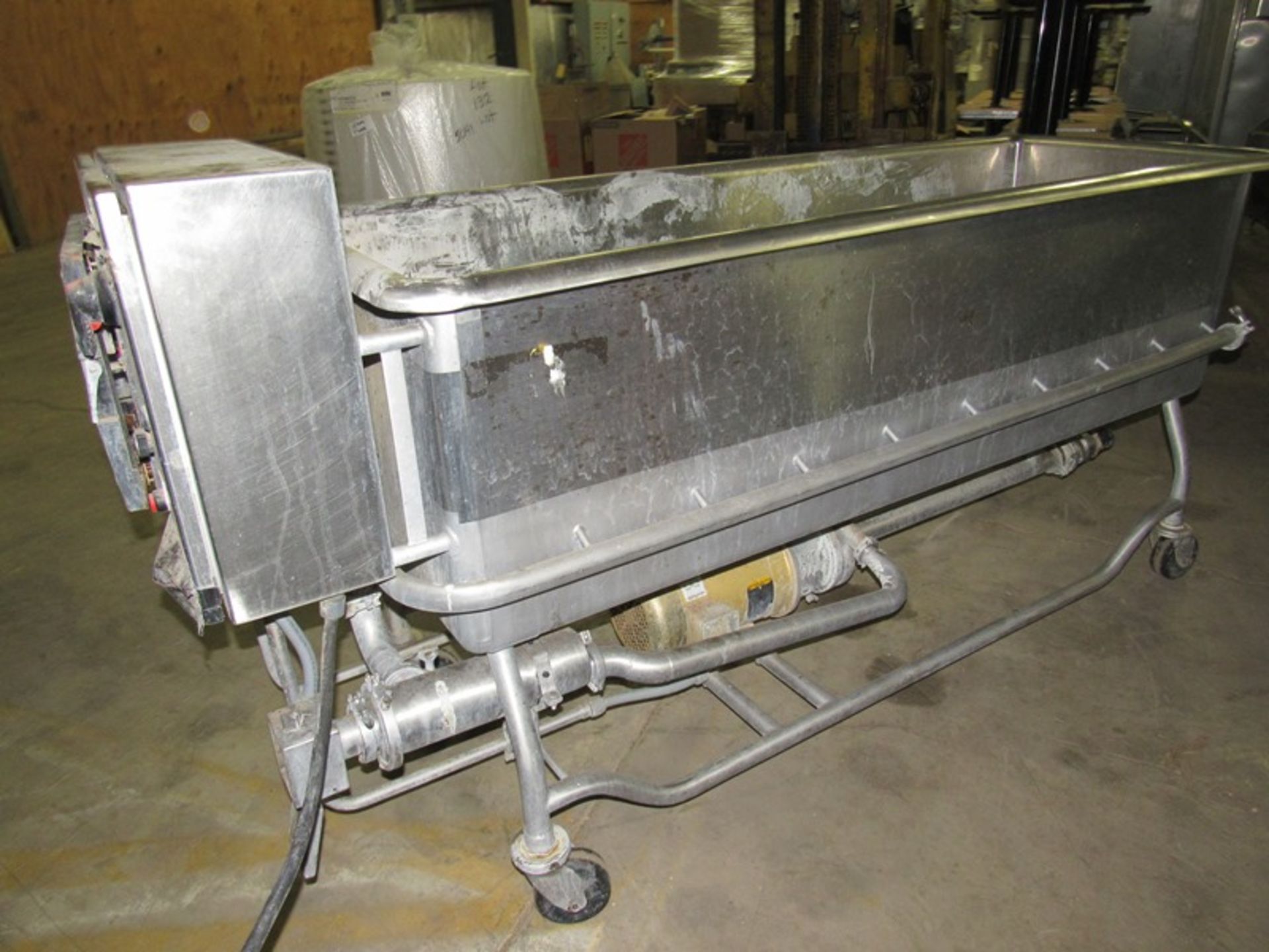 Douglas Machine Portable C.O.P. Tank, 24" W X 75" L X 20" Deep tank, 7.5 h.p. motor on centrifugal - Image 3 of 7