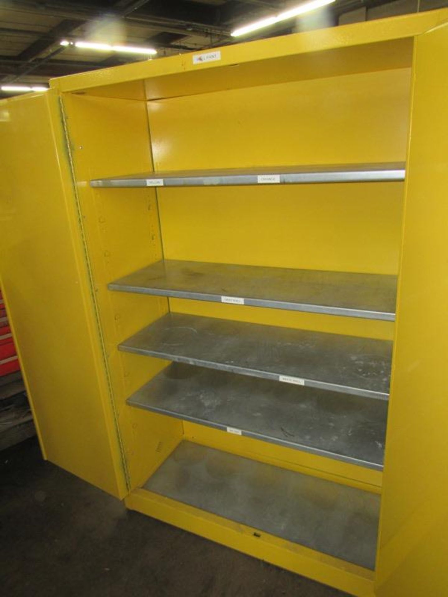 Eagle Mdl. YPI-47 Fire Proof Cabinet, 60 gallon capacity, 43" W X 18" D X 65" T (Required Loading - Image 3 of 4