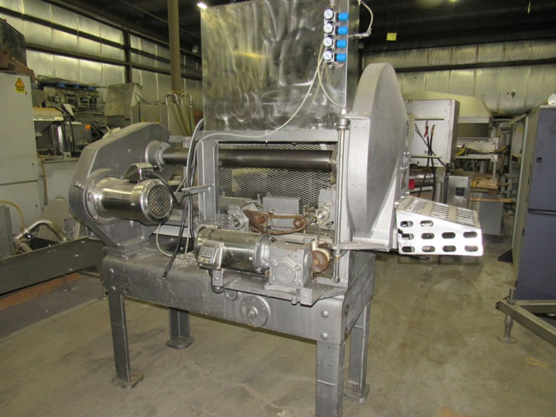 Anco Mdl. 827C Continuous Bacon Slicer, 12" W X 5 1/2" H product feed throat, 5 h.p. stainless steel - Image 2 of 15