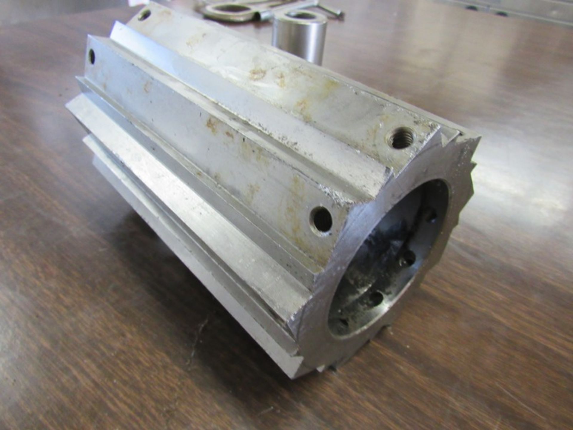 Urschel Rotating Blade Holder, 4 1/2" dia. X 7" L, 2 3/4" dia. hole, Parts Marked: 186--