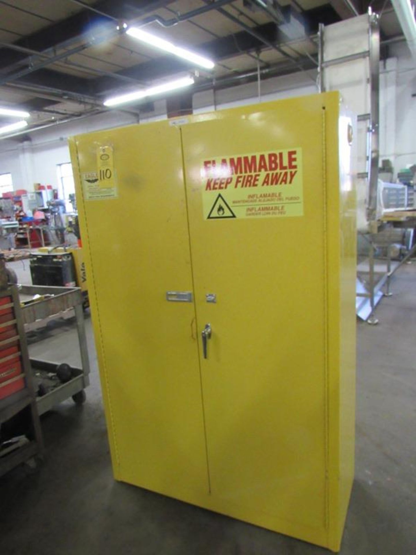 Eagle Mdl. YPI-47 Fire Proof Cabinet, 60 gallon capacity, 43" W X 18" D X 65" T (Required Loading