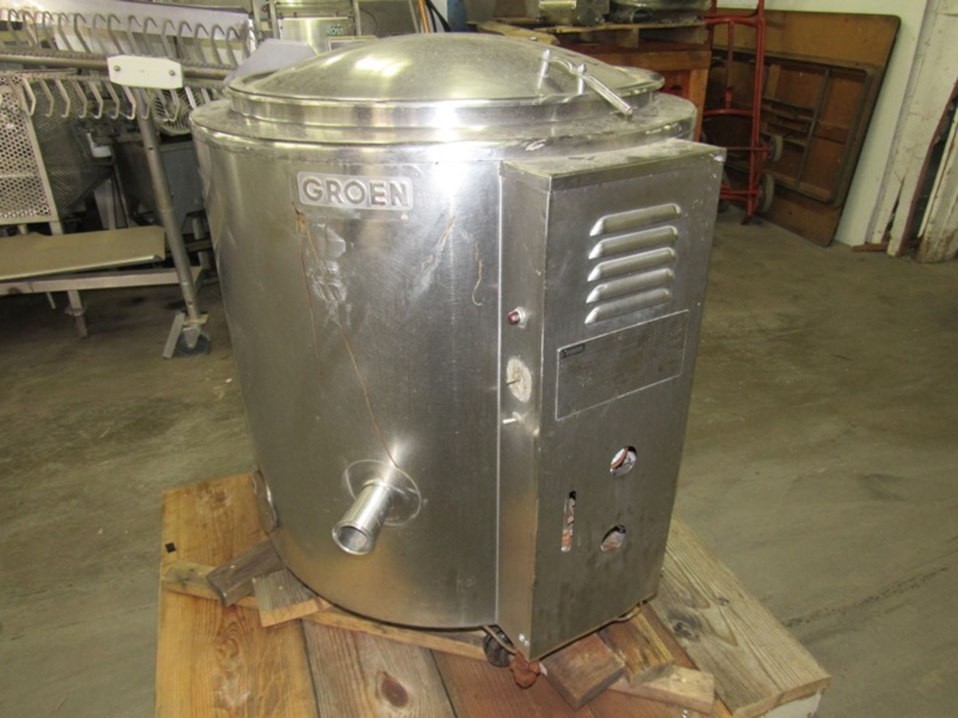 Groen Mdl. AH/1-40 Self Contained Kettle, natural gas fired, 115 volt controls, national board #