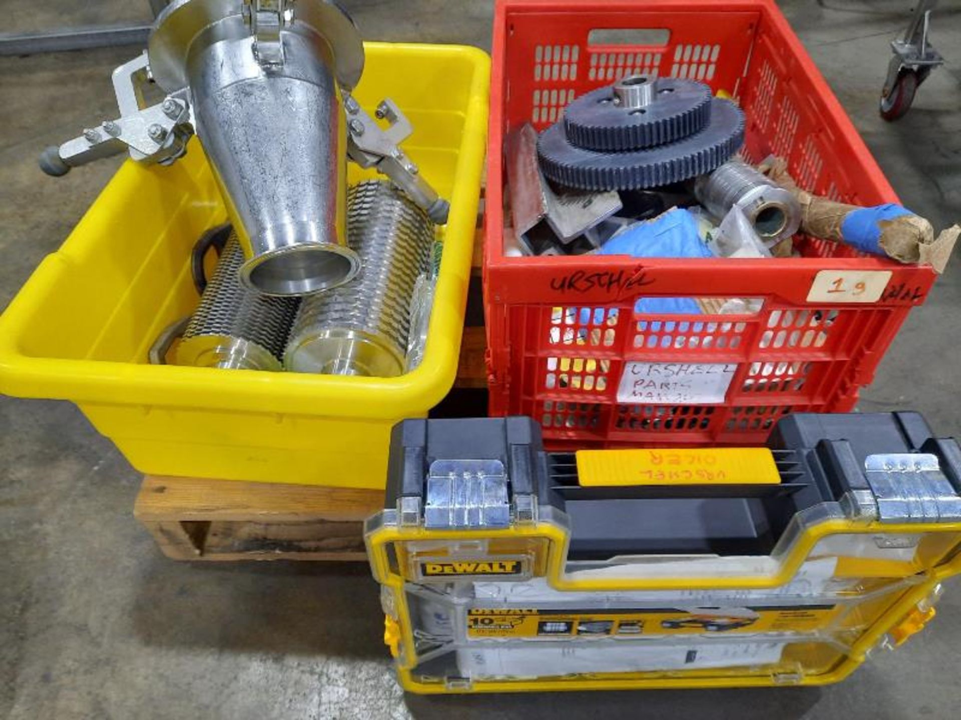 Lot of Urschel Mdl. M Parts Cart, Blade Sets 1/4", 1/2", 5/8", 1" 2", Star Blades 3/4" (2) 1/2", - Image 16 of 19