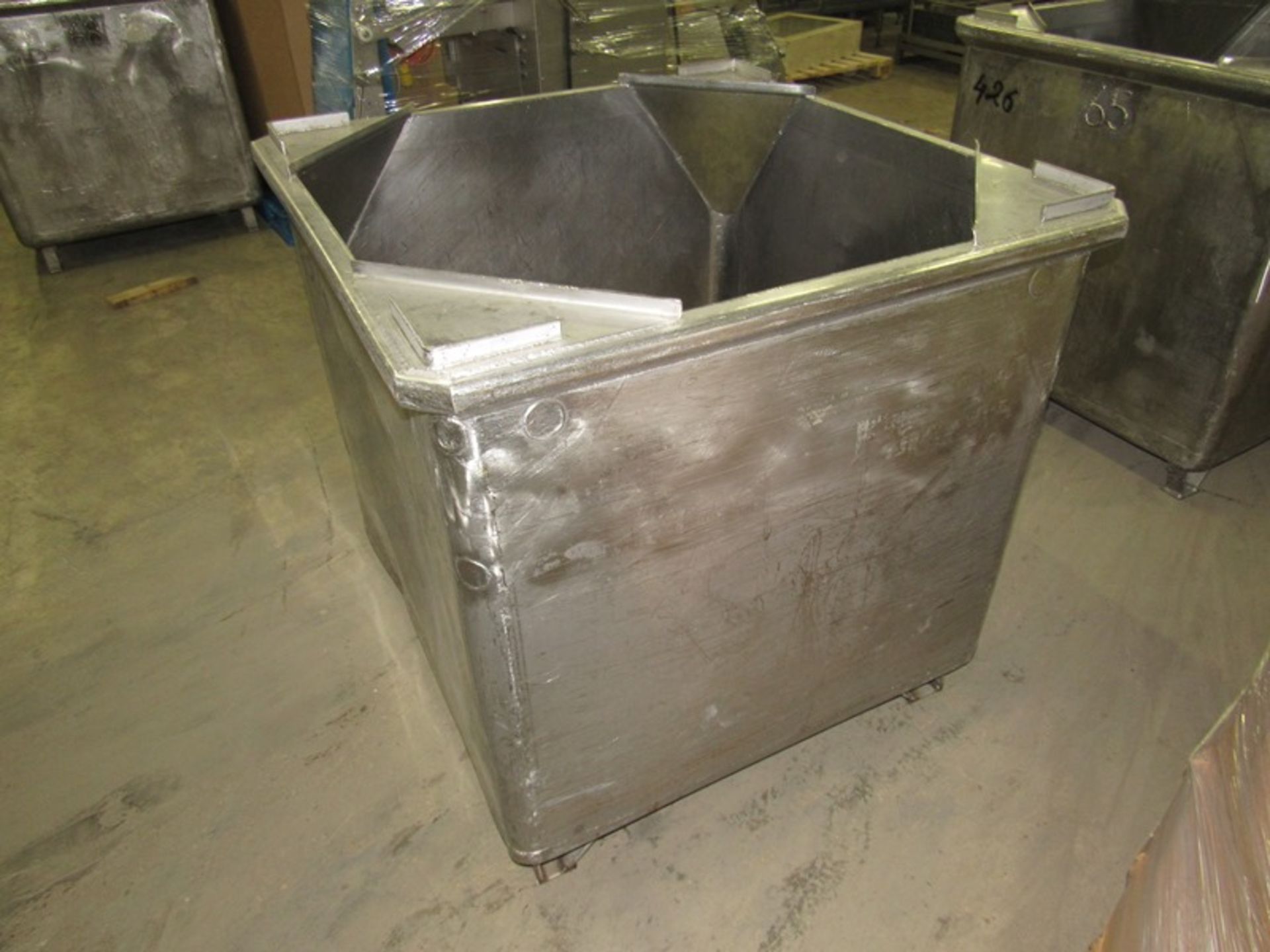 Stainless Steel Stackable Vats, 42" W X 42" L X 40" Deep (Required Loading Fee $100- Pickup by - Image 2 of 3