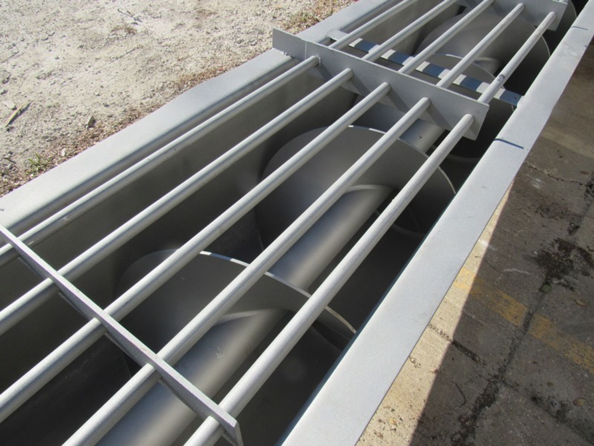 Stainless Steel Screw Conveyor, 18" dia. X 16' long screw, 68" W X 7' L X 5' D hopper, 10 h.p., - Image 8 of 13