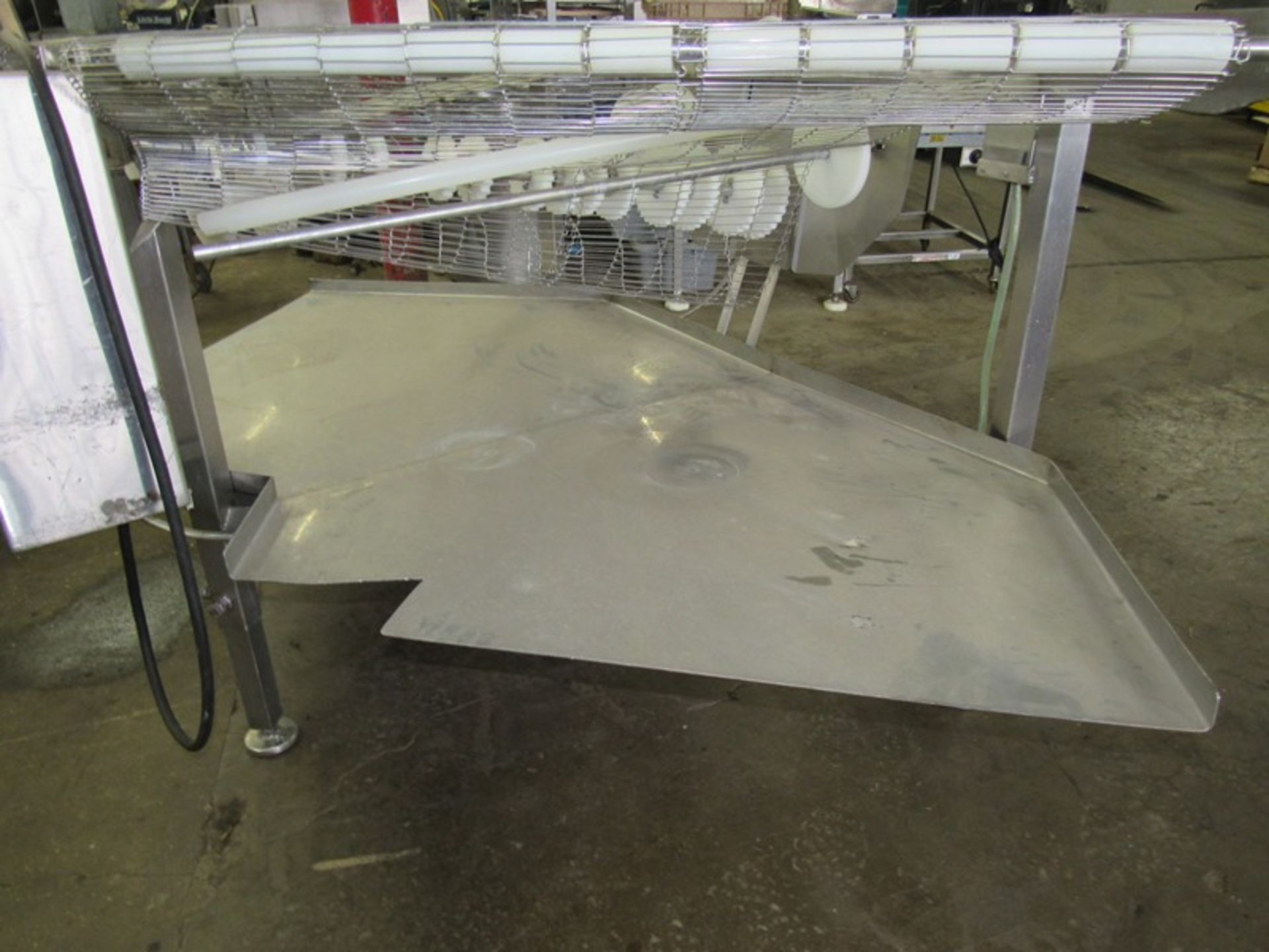 JBT Food Tech Mdl. FTC Stainless Steel 45º Conveyor, 43" W X 7' L wire belt, stainless steel, 230/ - Image 3 of 7