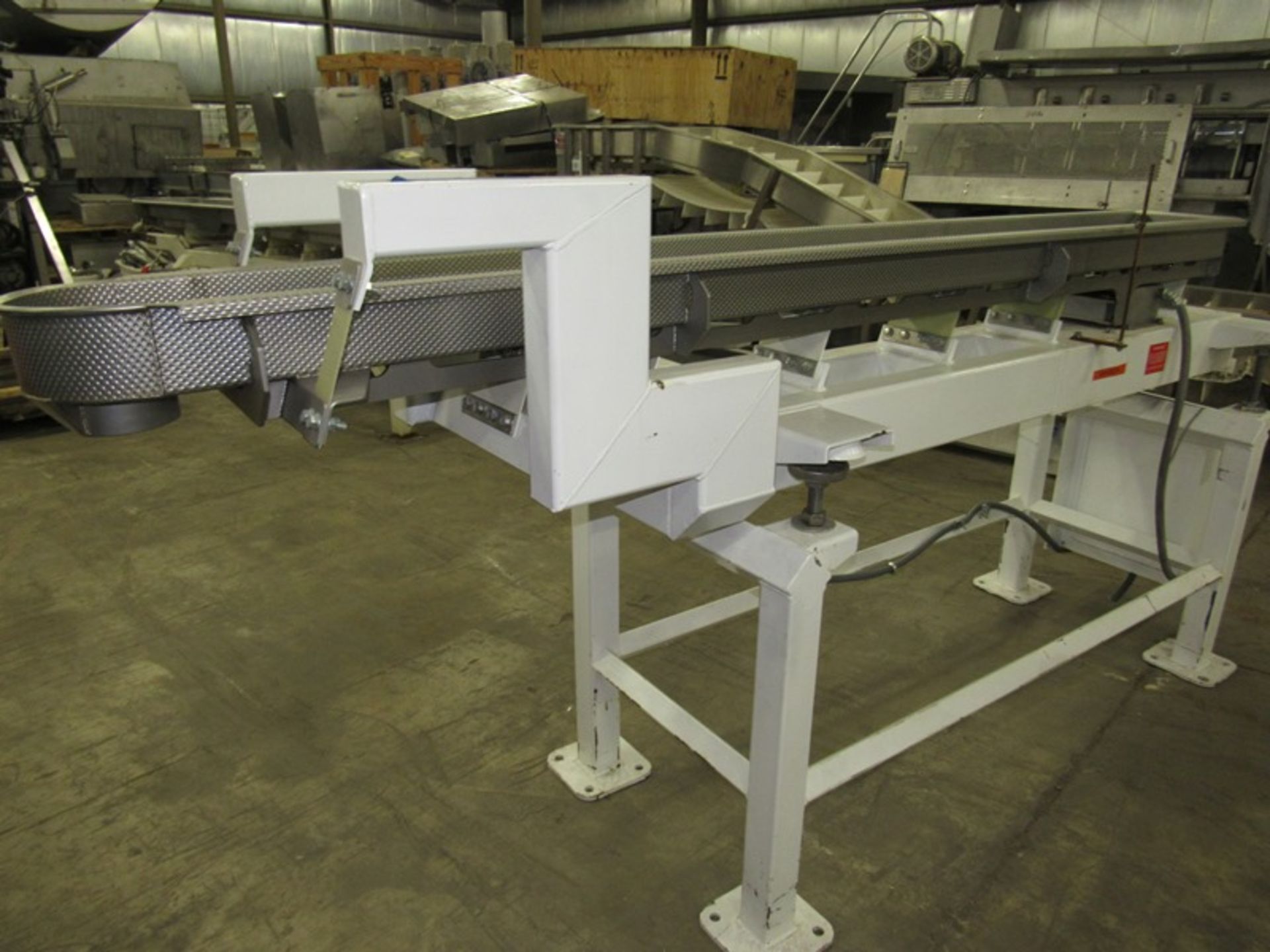 Smalley Mdl. EMC2t Vibratory Conveyor, dimpled stainless steel tray, 9" W X 106" L X 4" D, 4 1/2" - Image 4 of 9