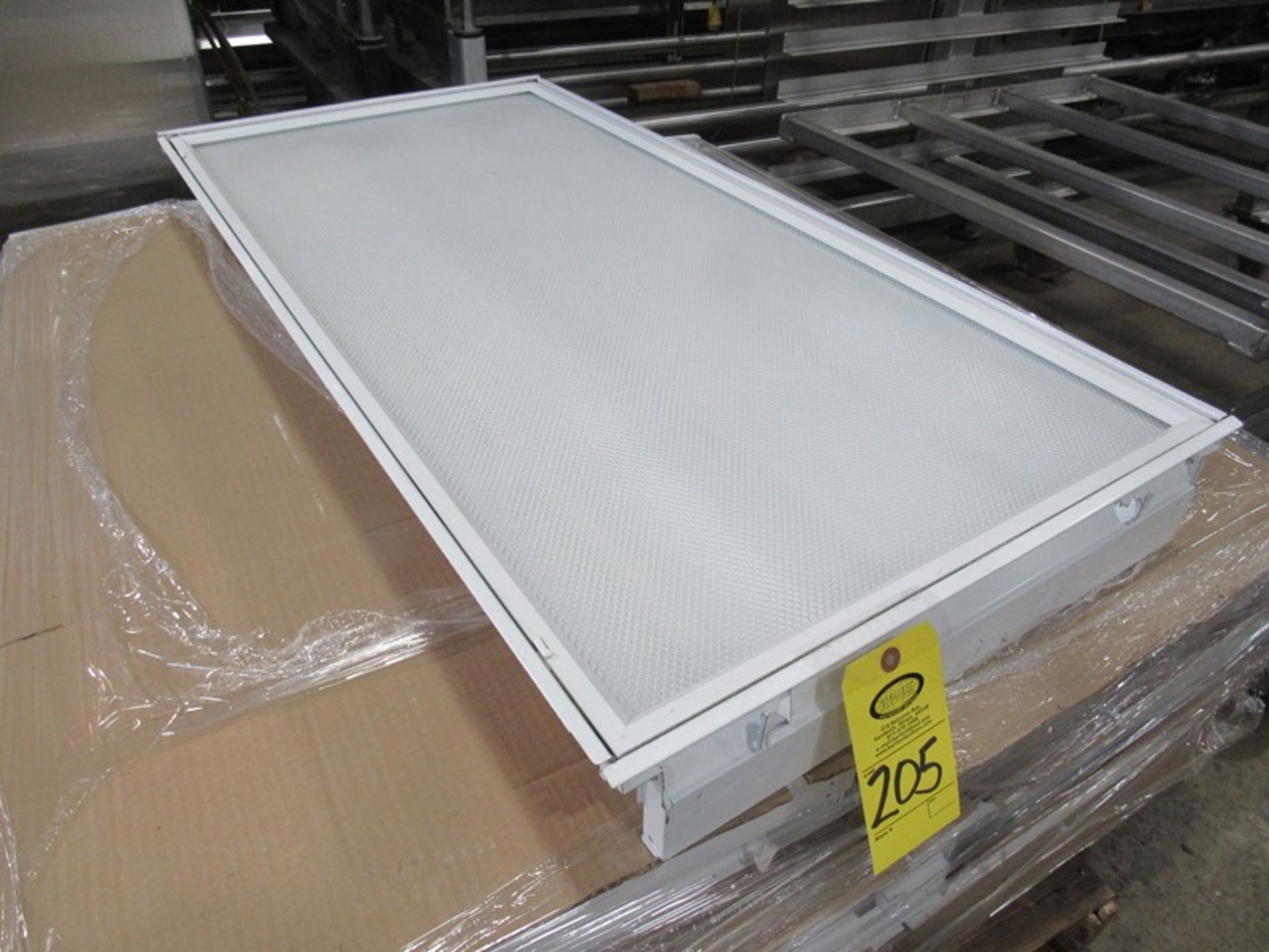 Lot of (9) Fluorescent Light Fixtures, 2' W X 4' L X 5" D (Required Loading Fee $50- Pickup by - Image 2 of 2