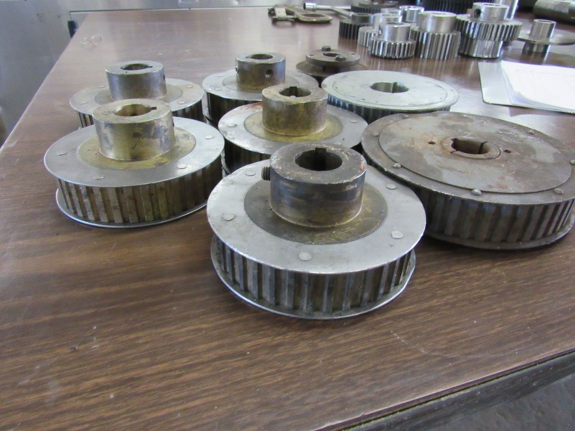Lot of (8) Urschel Long Belt Sprockets, 1" dia. shaft dia., Parts Marked: 186-- (Required Loading Fe - Image 2 of 2