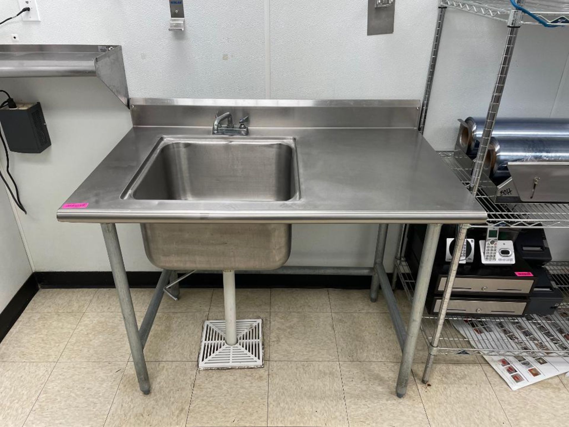 DESCRIPTION: 48" X 30" STAINLESS PREP SINK LOCATION: 1011 N JEFFERSON WAY - INDIANOLA, IA QTY: 1 - Image 2 of 5