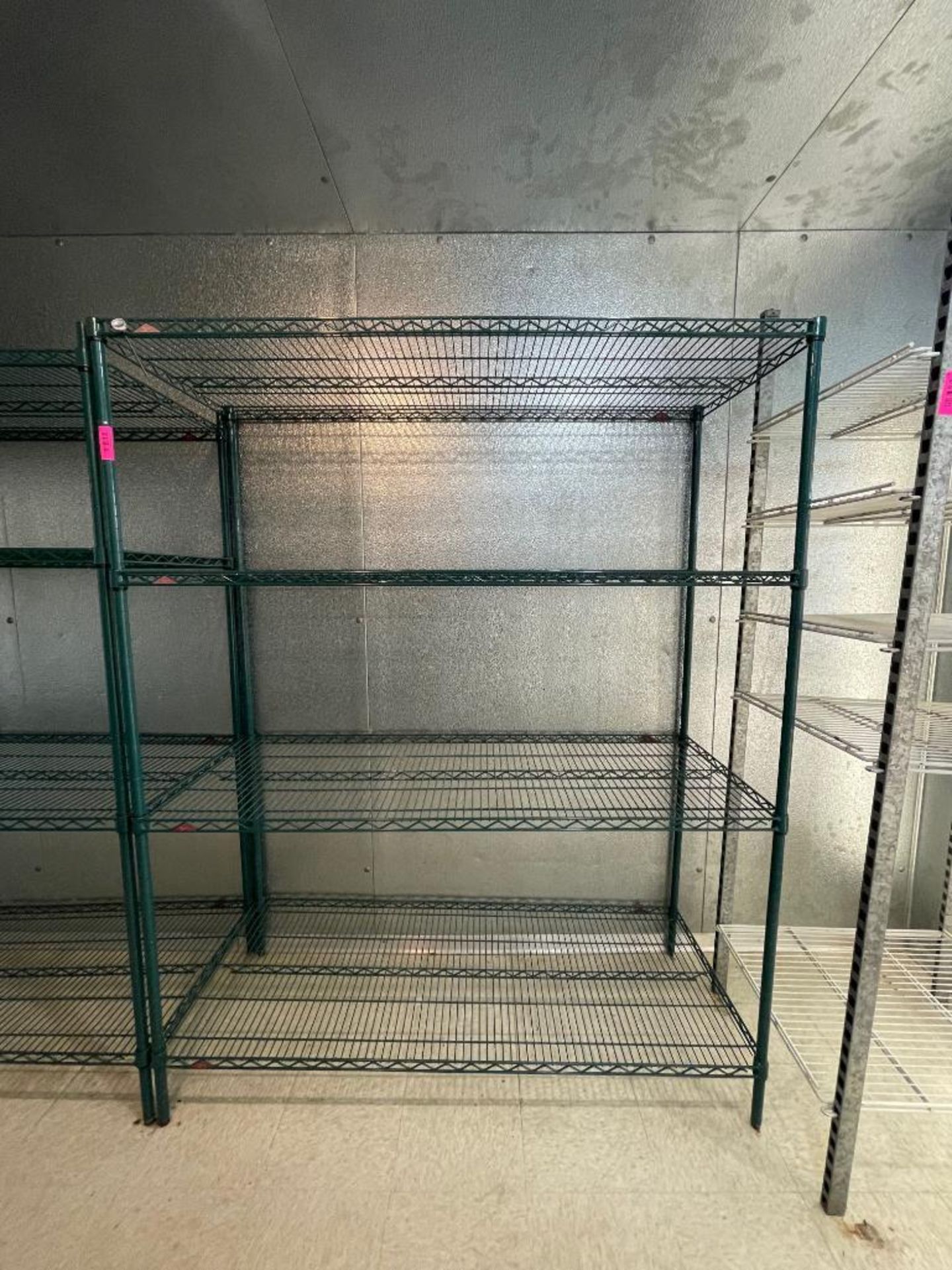DESCRIPTION: (2) 60" X 24" FOUR TIER COATED WIRE SHELVES ADDITIONAL INFORMATION SOLD BY THE PIECE SI - Image 2 of 5