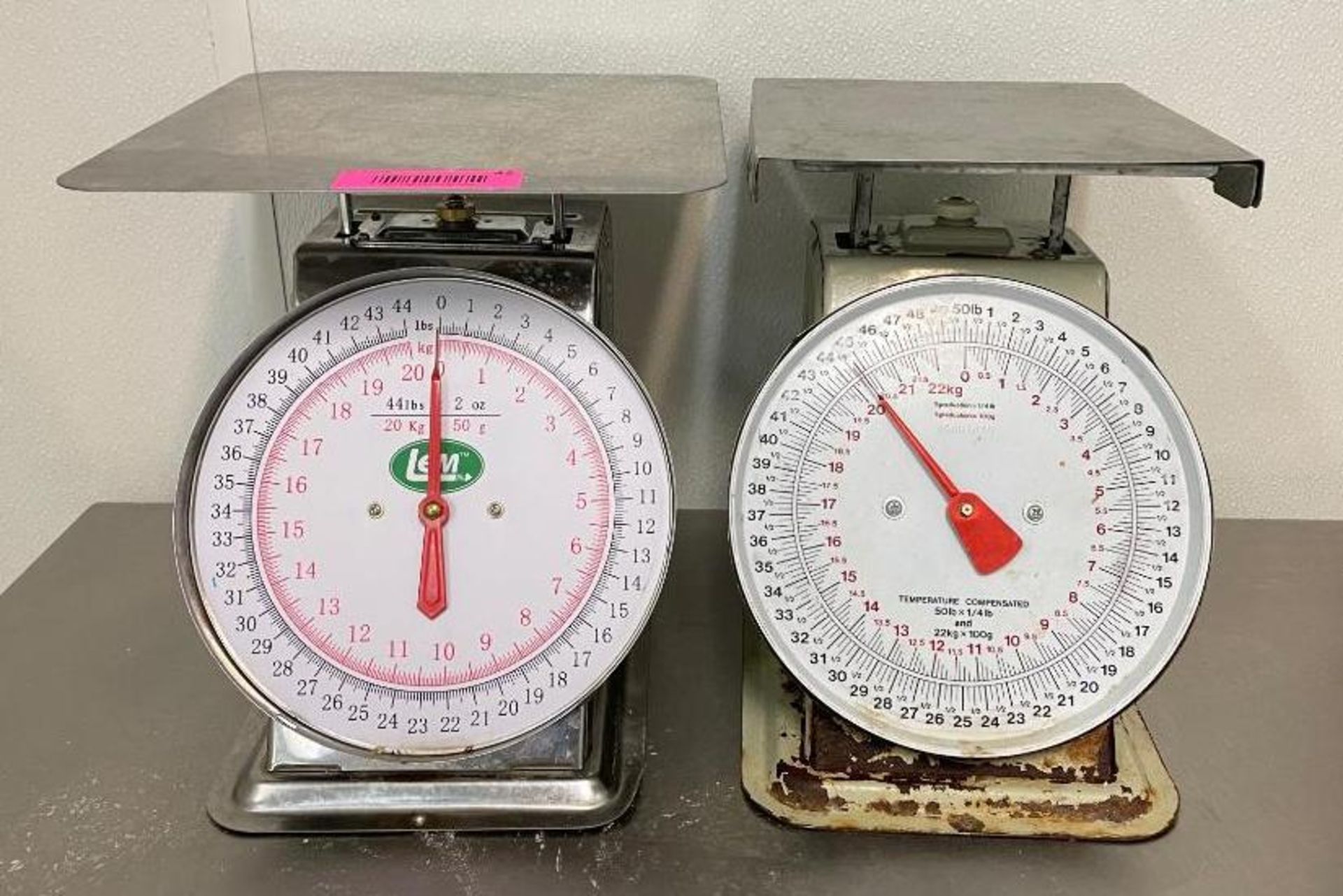 DESCRIPTION: (2) 50 LB. PORTION SCALES. ADDITIONAL INFORMATION SOLD BY THE PIECE LOCATION: 2500 S CE