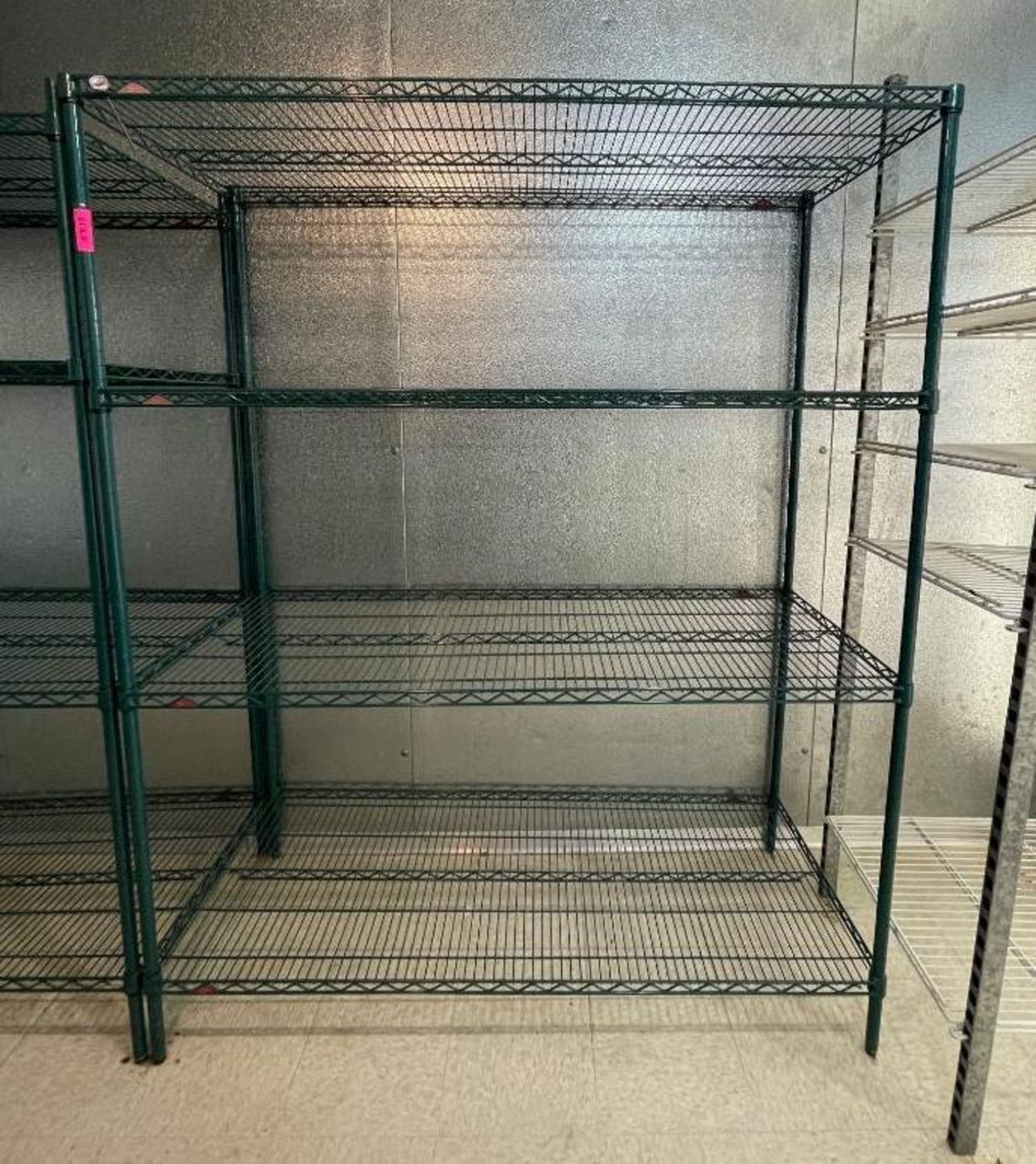 DESCRIPTION: (2) 60" X 24" FOUR TIER COATED WIRE SHELVES ADDITIONAL INFORMATION SOLD BY THE PIECE SI