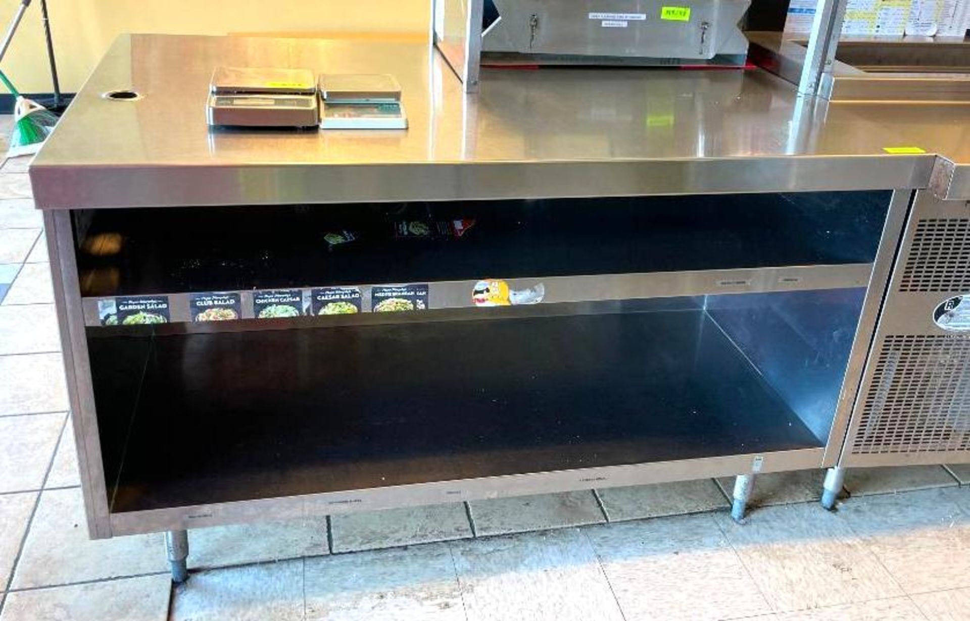 DESCRIPTION: STAINLESS STEEL COUNTER WITH UNDER STORAGE LOCATION: 901 FM 544 SUITE 200 WYLIE, TX 750