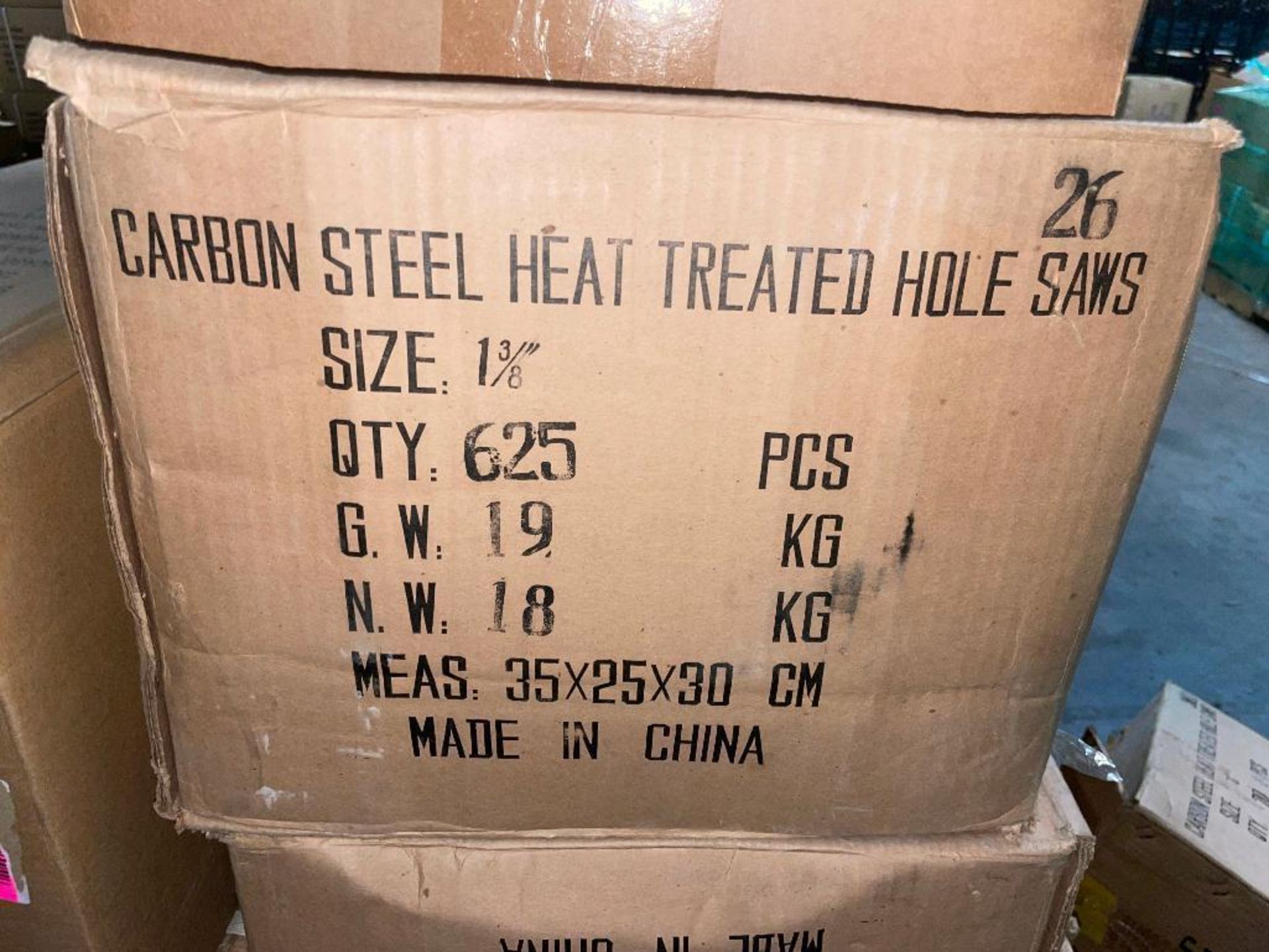 DESCRIPTION: (4) CASES OF 1 3/8" CARBON STEEL HOLE SAWS. 2500 TOTAL ADDITIONAL INFORMATION 625 PER C - Image 2 of 3