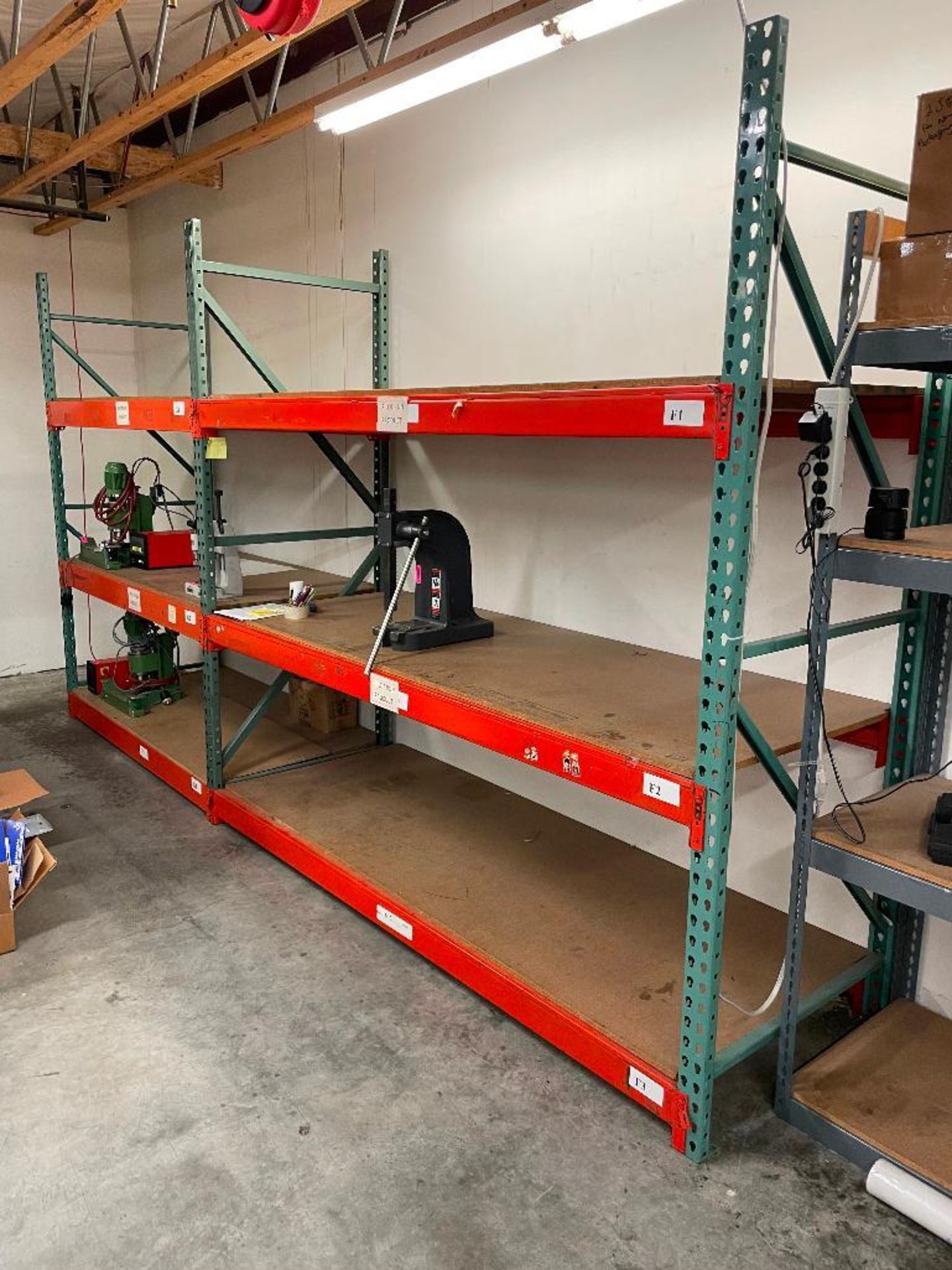 DESCRIPTION: (3) SECTIONS OF 8' X 36" PALLET RACKING AND WIRE DECKING. ADDITIONAL INFORMATION W/ (5) - Image 2 of 2