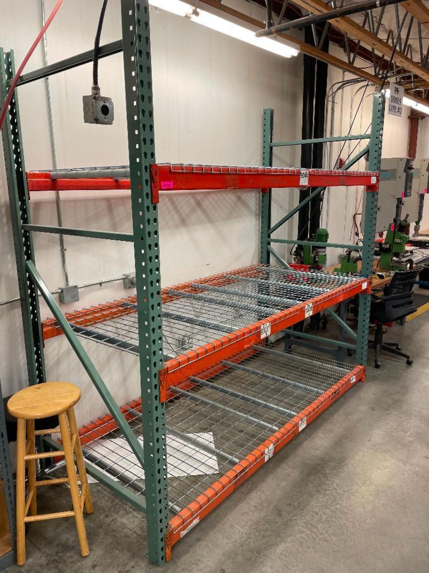 DESCRIPTION: (3) SECTIONS OF 8' X 36" PALLET RACKING AND WIRE DECKING. ADDITIONAL INFORMATION W/ (5)