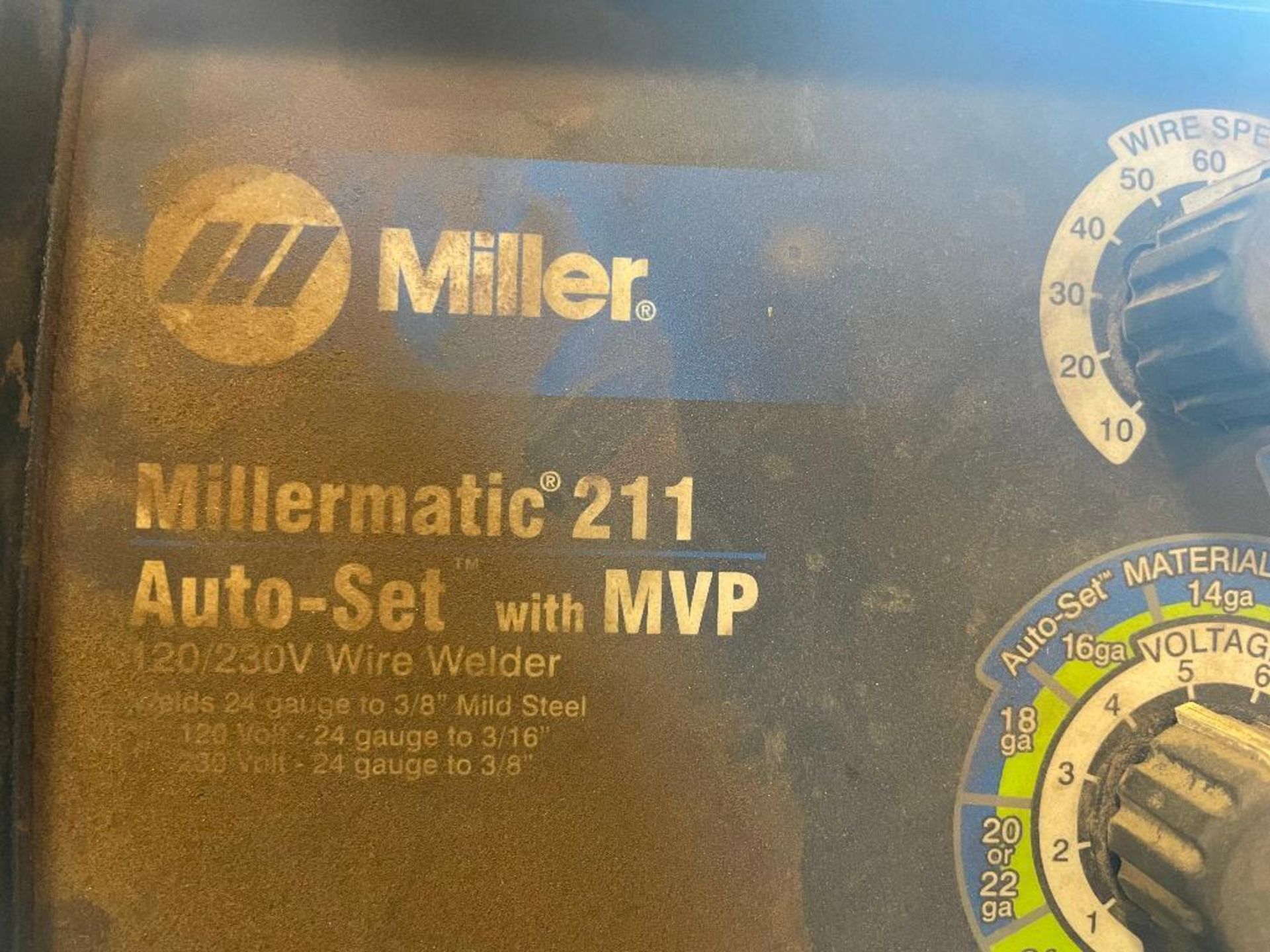 DESCRIPTION: MILLER MATIC 211 AUTO-SET WIRE WELDER W/ MVP BRAND / MODEL: MILLER MATIC 211 ADDITIONAL - Image 2 of 4