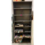 METAL SHELVING UNIT INFORMATION: CONTENTS NOT INCLUDED SIZE: 36"X12"X87" QTY: 1