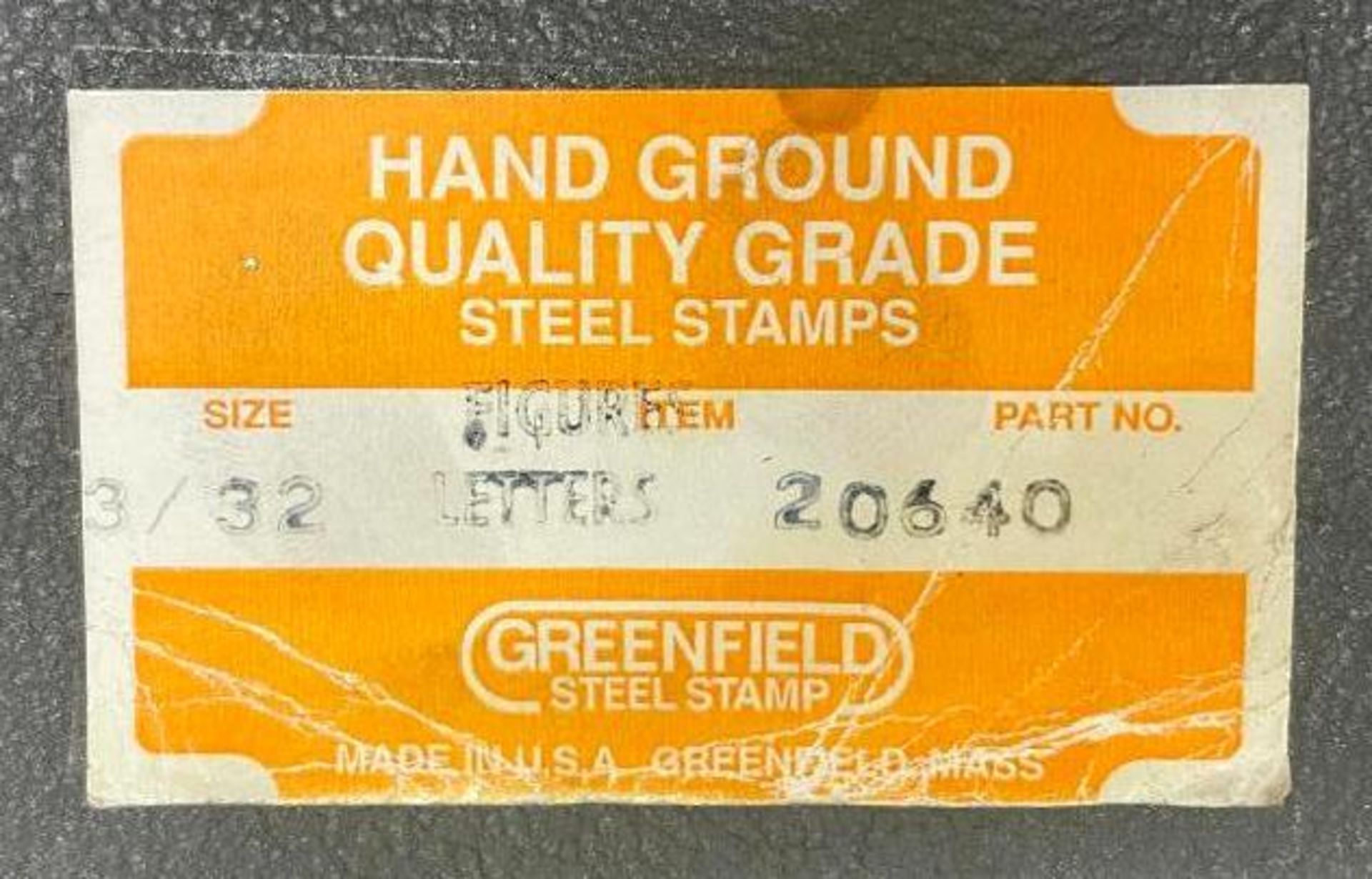 HAND GROUND QUALITY GRADE STEEL STAMPS BRAND/MODEL: GREENFIELD 20640 SIZE: 3/32 QTY: 1 - Image 3 of 4