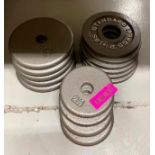 (15) ASSORTED PLATE WEIGHTS INFORMATION: (10) 2.5 LB. AND (5) 5 LB. PLATES QTY: 15