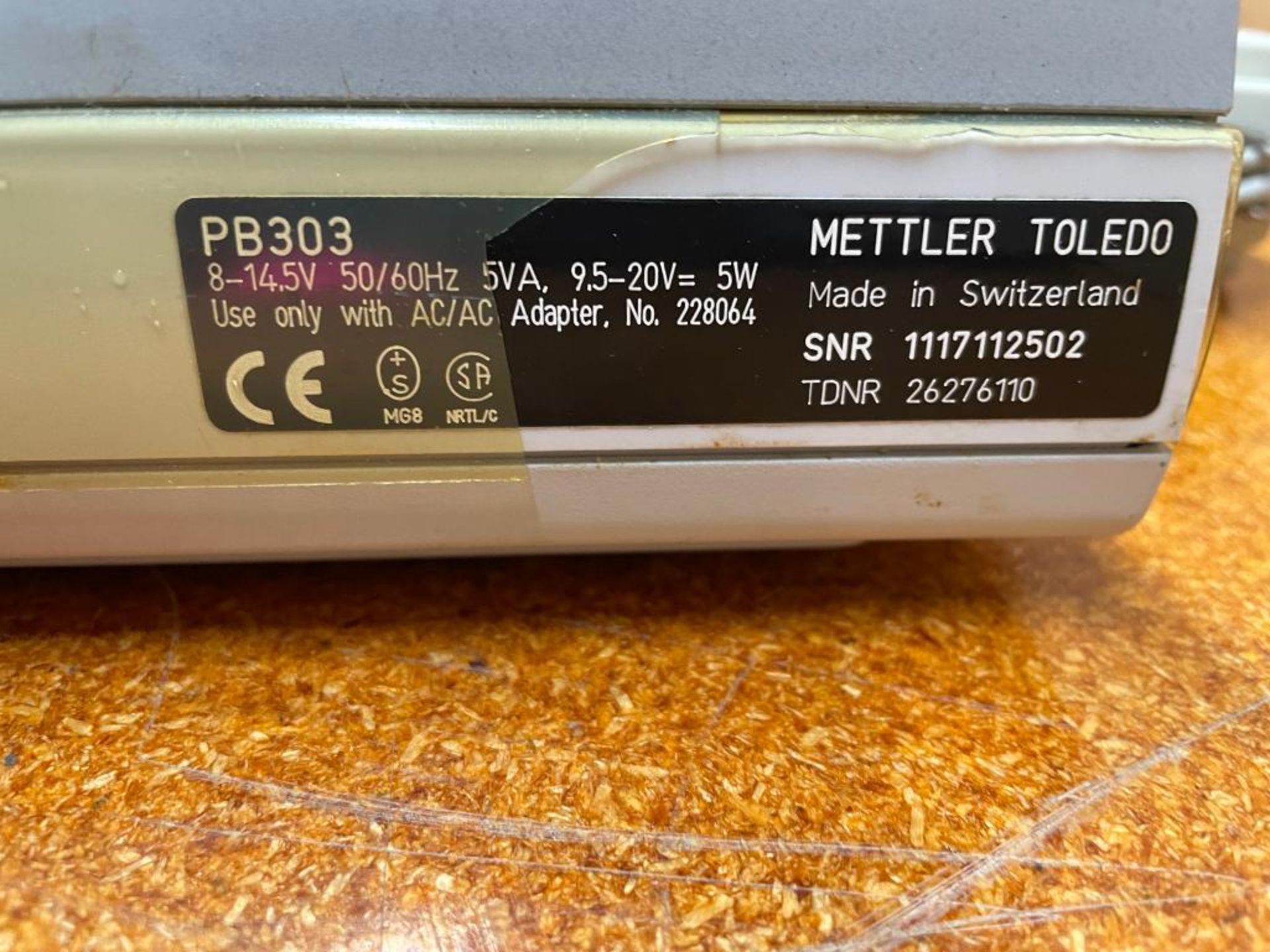 METTLER TOLEDO PB303 DELTA RANGE PRECISION BALANCE BRAND/MODEL: METTLER TOLEDO PB303 QTY: 1 - Image 5 of 5
