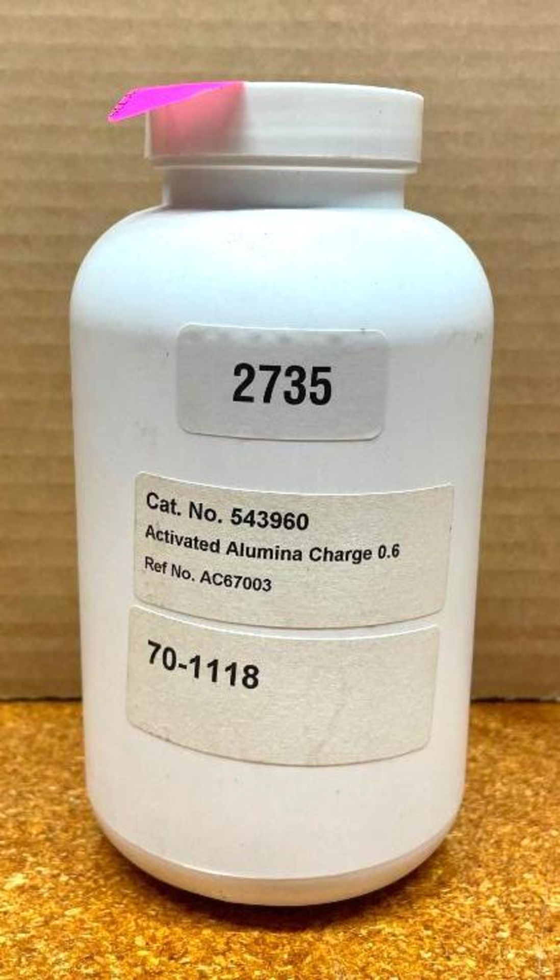 JAR OF ACTIVATED ALUMINA CHARGE BRAND/MODEL: 70-1118 INFORMATION: 0.6 QTY: 1