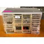 24-DRAWER HARDWARE ORGANIZER WITH CONTENTS INFORMATION: MISC. NUTS AND BOLTS QTY: 1