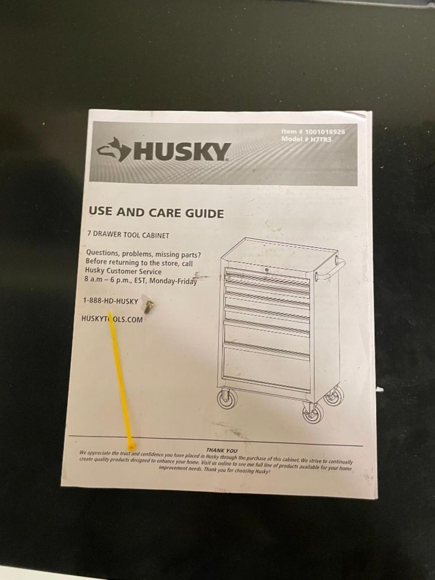 7-DRAWER TOOL CHEST ON CASTERS BRAND/MODEL: HUSKY INFORMATION: WITH CONTENTS - SEE PHOTOS QTY: 1 - Image 3 of 10