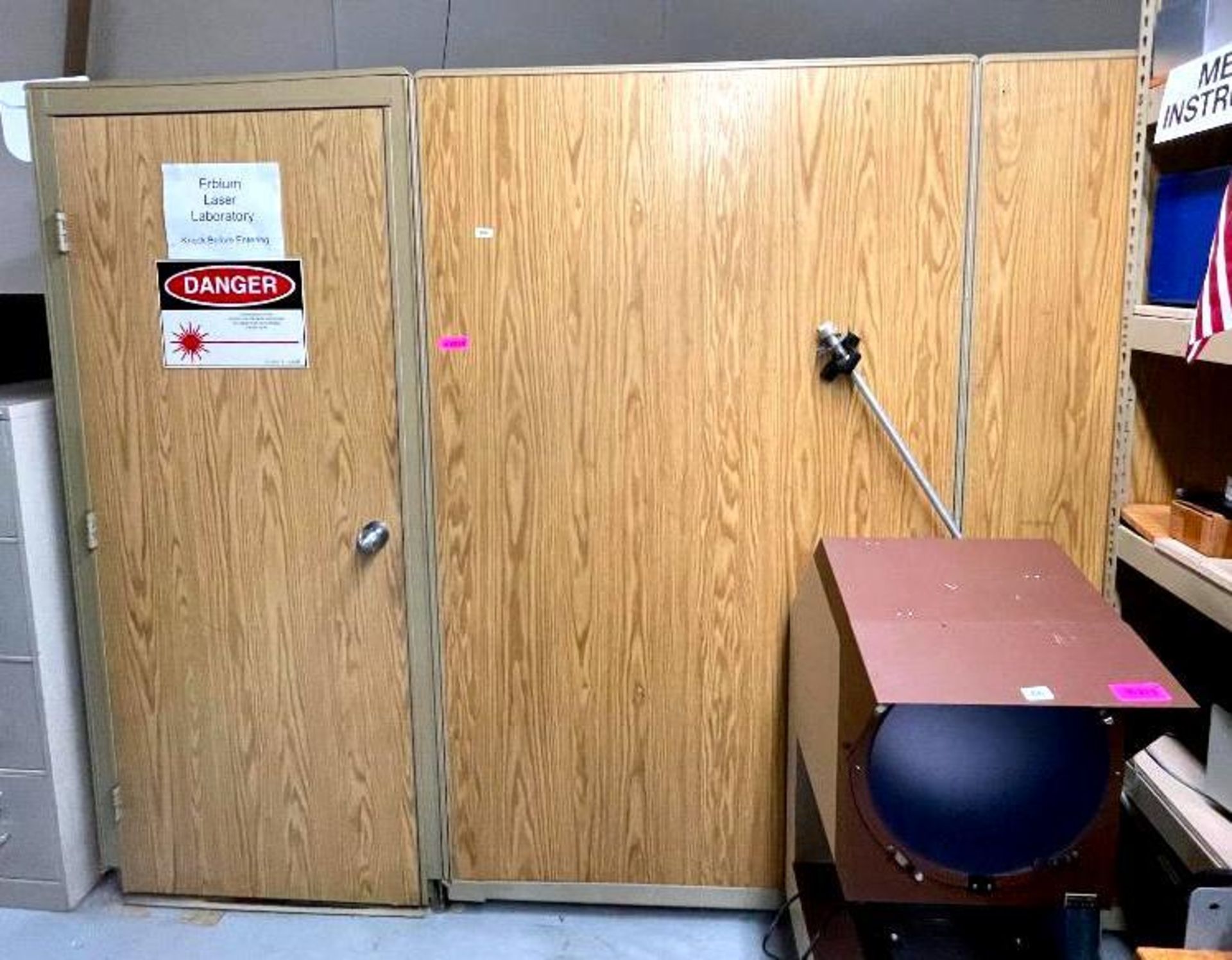 COMPOSITE CUBICLE UNIT WITH DOOR INFORMATION: ONLY HAS (3) SIDES - SEE PHOTOS SIZE: 12'X9' QTY: 1