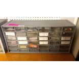 36-DRAWER HARDWARE ORGANIZER WITH CONTENTS INFORMATION: MISC. NUTS AND BOLTS QTY: 1