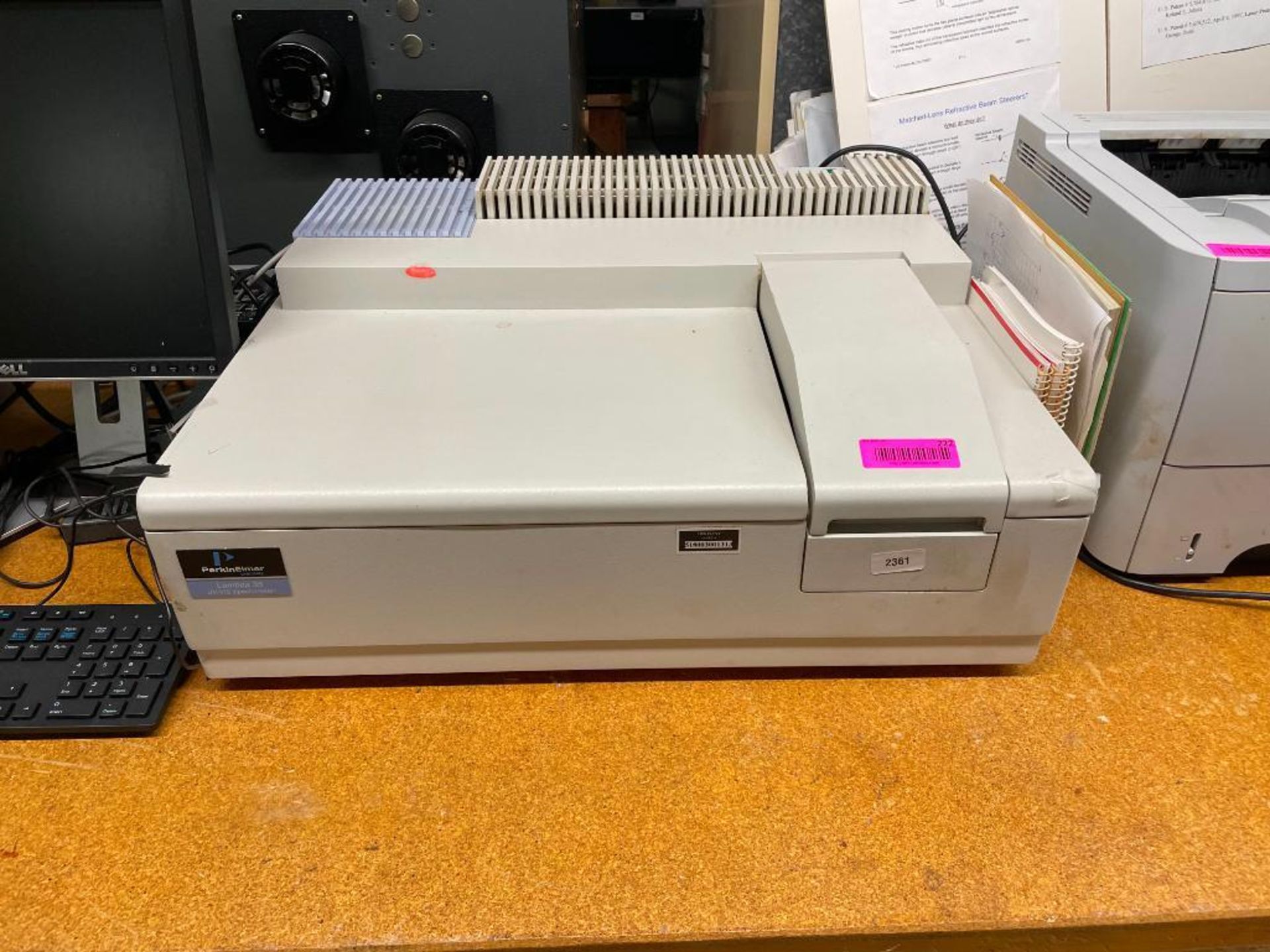 HP PRINTER AND LAMBDA 35 SPECTROPHOTOMETER AND MANUALS QTY: 1 - Image 3 of 5