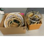 ASSORTED BRAIDED FLEXIBLE HOSES AS SHOWN QTY: 1