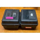 (2) WAFER CARRIER BOXES BRAND/MODEL: FLUOROWARE A91-50-09 INFORMATION: HOLDS 20 5" DIAMETER WAFERS Q