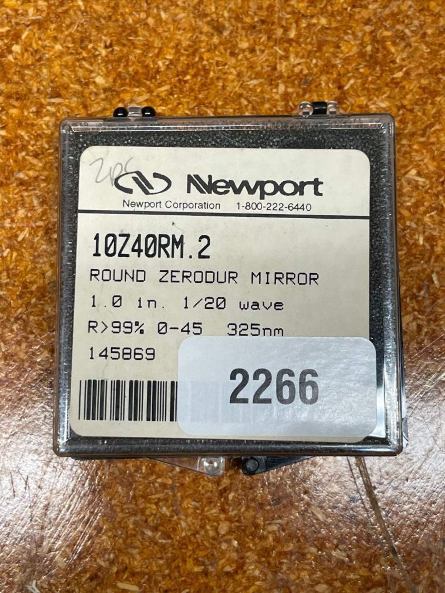 1" ZERODOUR MIRROR BRAND/MODEL: NEWPORT INFORMATION: R>99%, 0-45 DEGREES FOR 325 nm QTY: 1 - Image 2 of 2