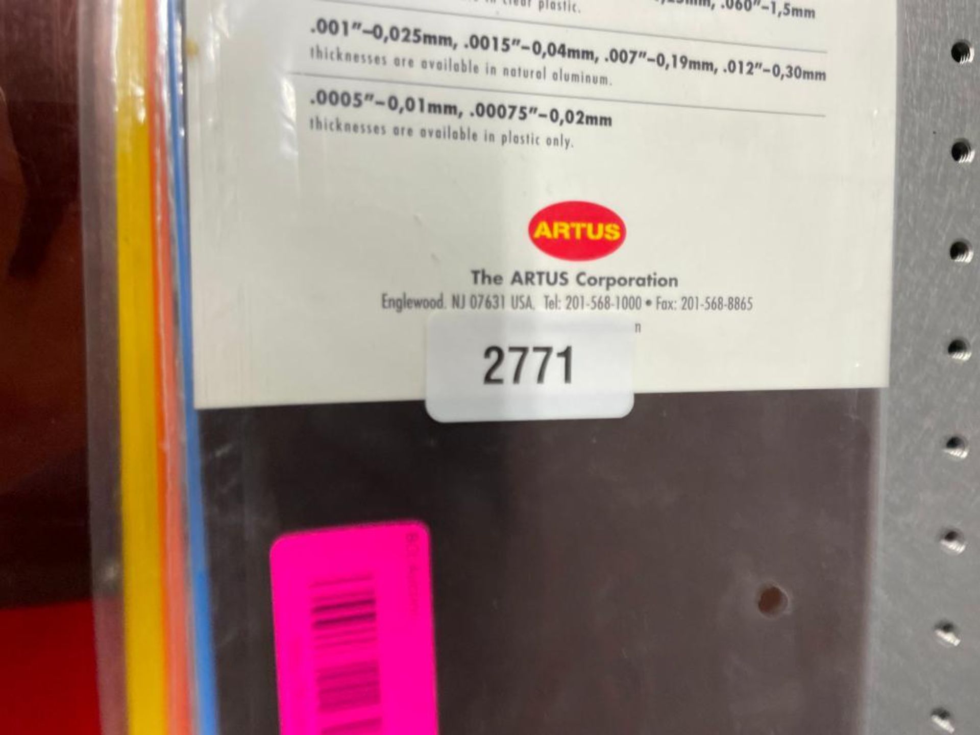 ASSORTED SHIM SHEETS INFORMATION: PLASTIC, BLUE TEMPERED STEEL, STAINLESS, COPPER, ETC. QTY: 1 - Image 2 of 6