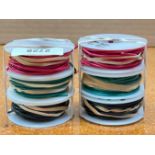 (6) ASSORTED WIRE SPOOLS INFORMATION: RED, GREEN AND BLACK AWG22, RED, GREEN AND BLACK AWG21 QTY: 1