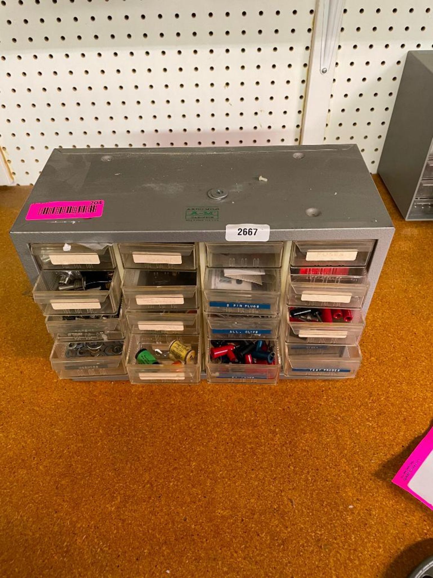 24-DRAWER HARDWARE ORGANIZER WITH CONTENTS INFORMATION: ELECTRICAL PARTS QTY: 1 - Image 6 of 6