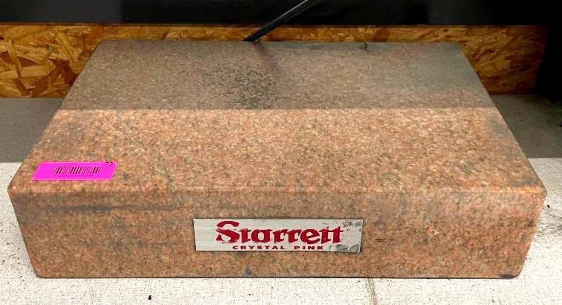 DESCRIPTION: GRANITE SURFACE STONE BRAND/MODEL: STARRETT SIZE: 18"X12"X4" QTY: 1