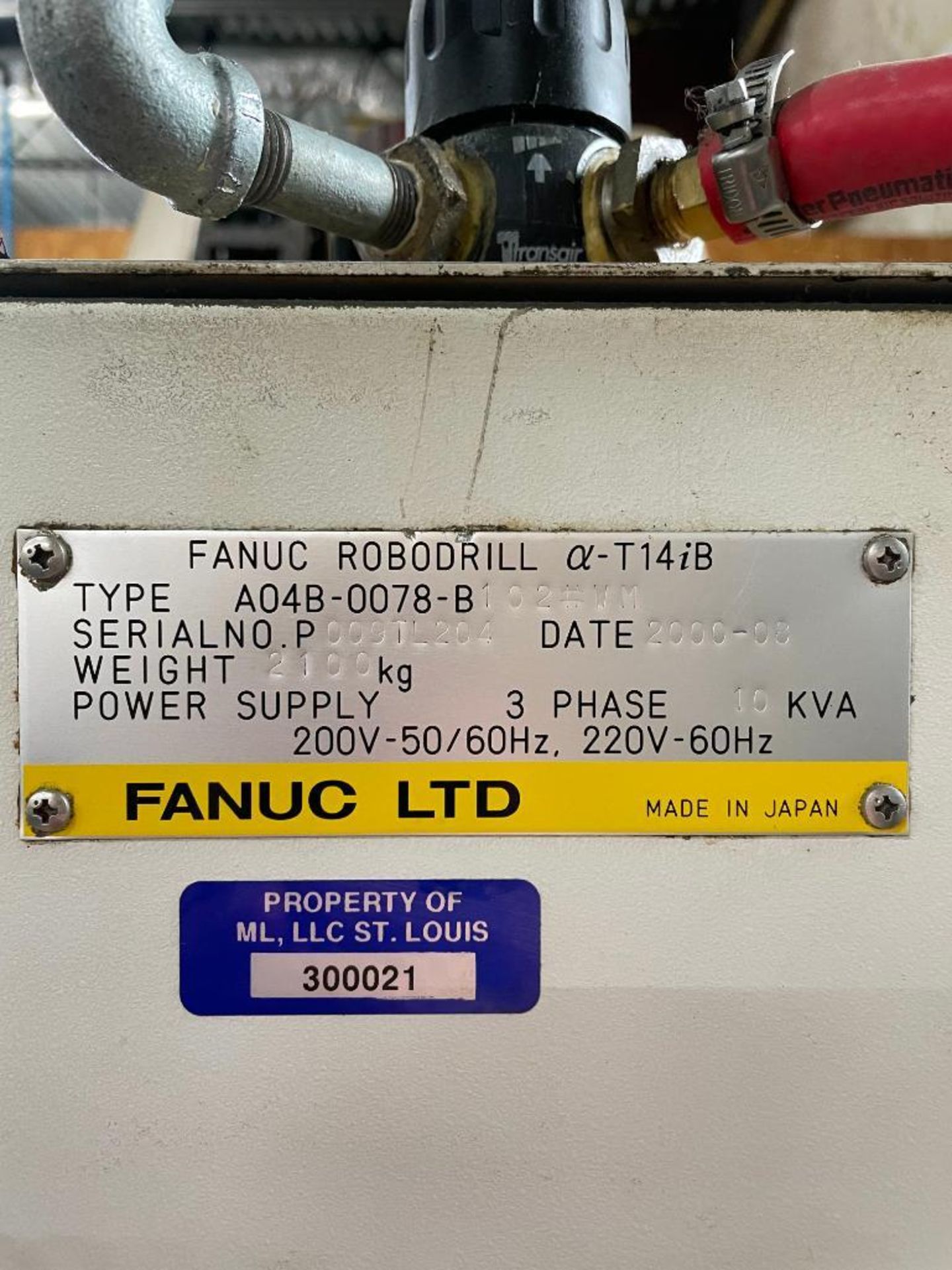 DESCRIPTION: 2000 FANUC ROBODRILL ALPHA-T14IB TAPPING CENTER BRAND/MODEL: FANUC ALPHA-T14IB INFORMAT - Image 25 of 32