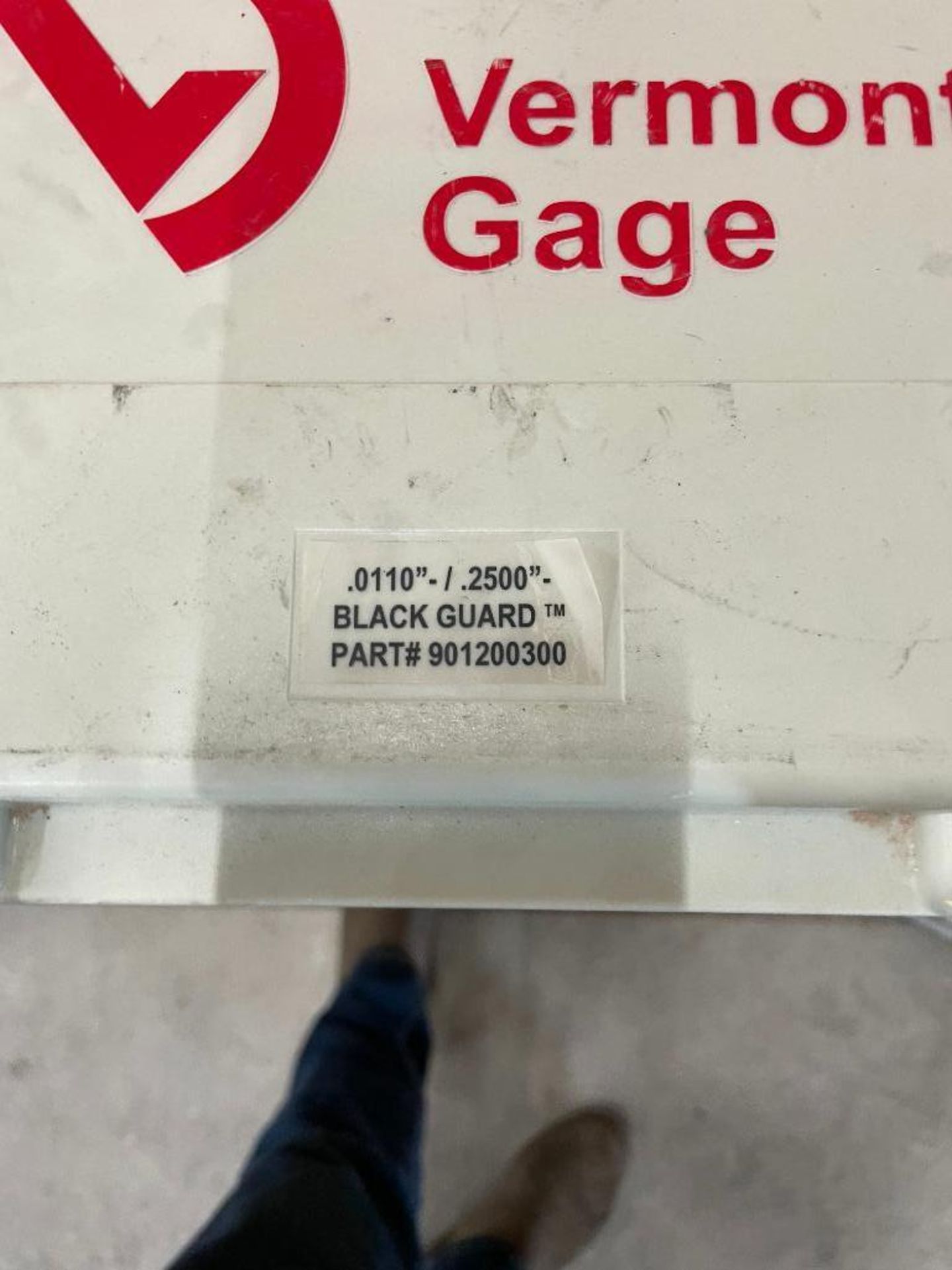 DESCRIPTION: BLACK GUARD GAGE SET BRAND/MODEL: VERMONT GAGE 901200300 SIZE: .0110"/.2500" QTY: 1 - Image 3 of 4