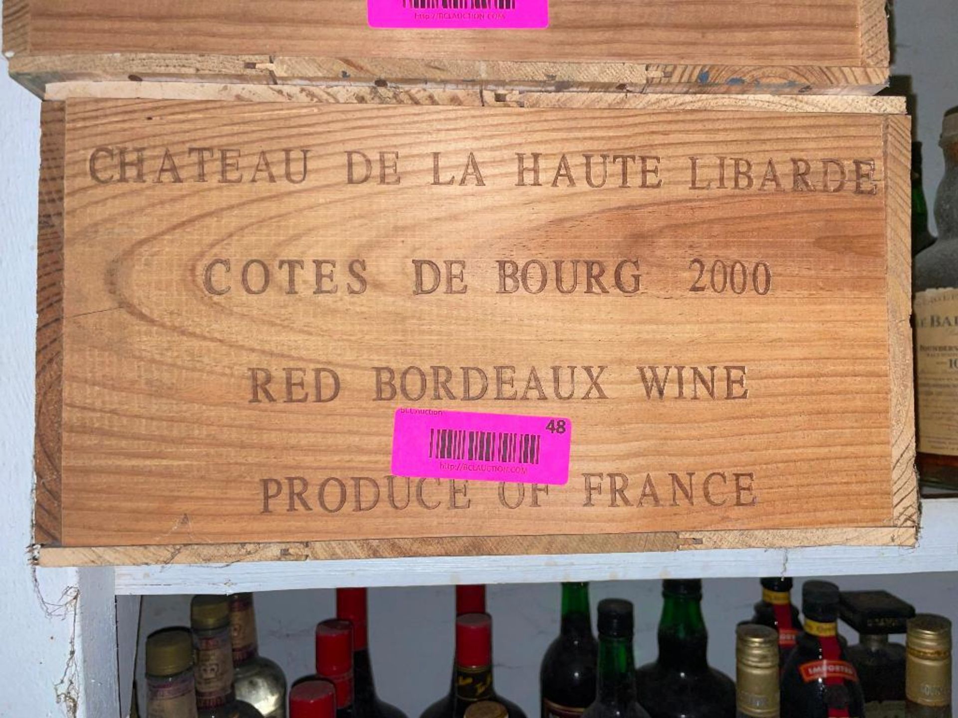 DESCRIPTION: (12) 750 ML BOTTLES OF CHATEAU DE LA HAUTE LIBARDE COTE DE BOURG 2000 ADDITIONAL INFORM - Image 2 of 2